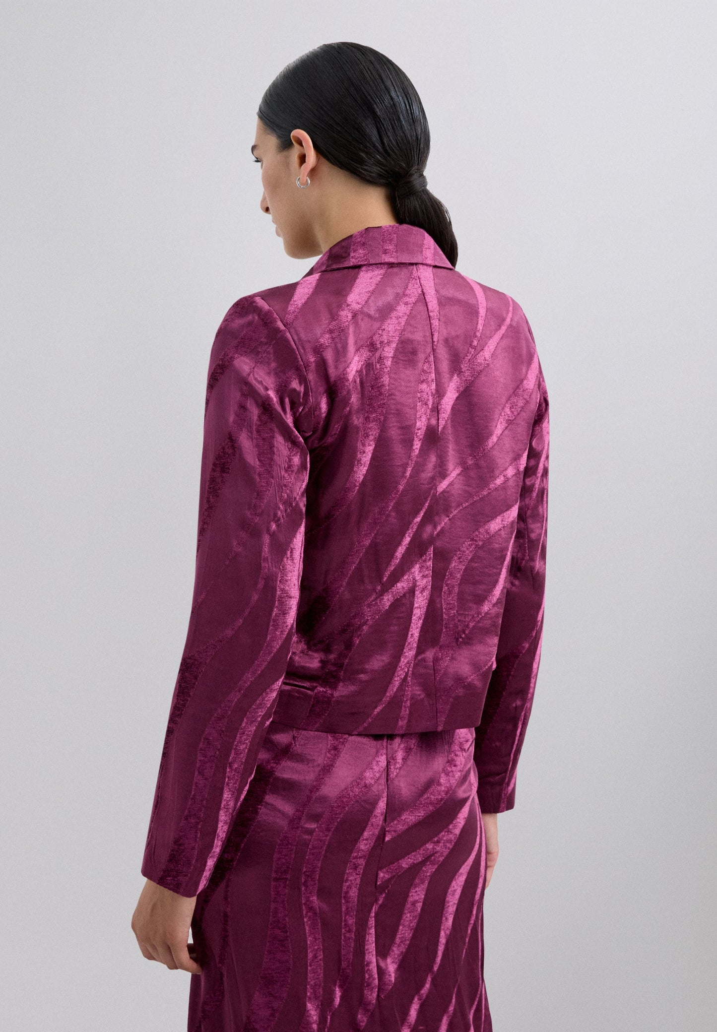 CROPPED JACQUARD BLAZER