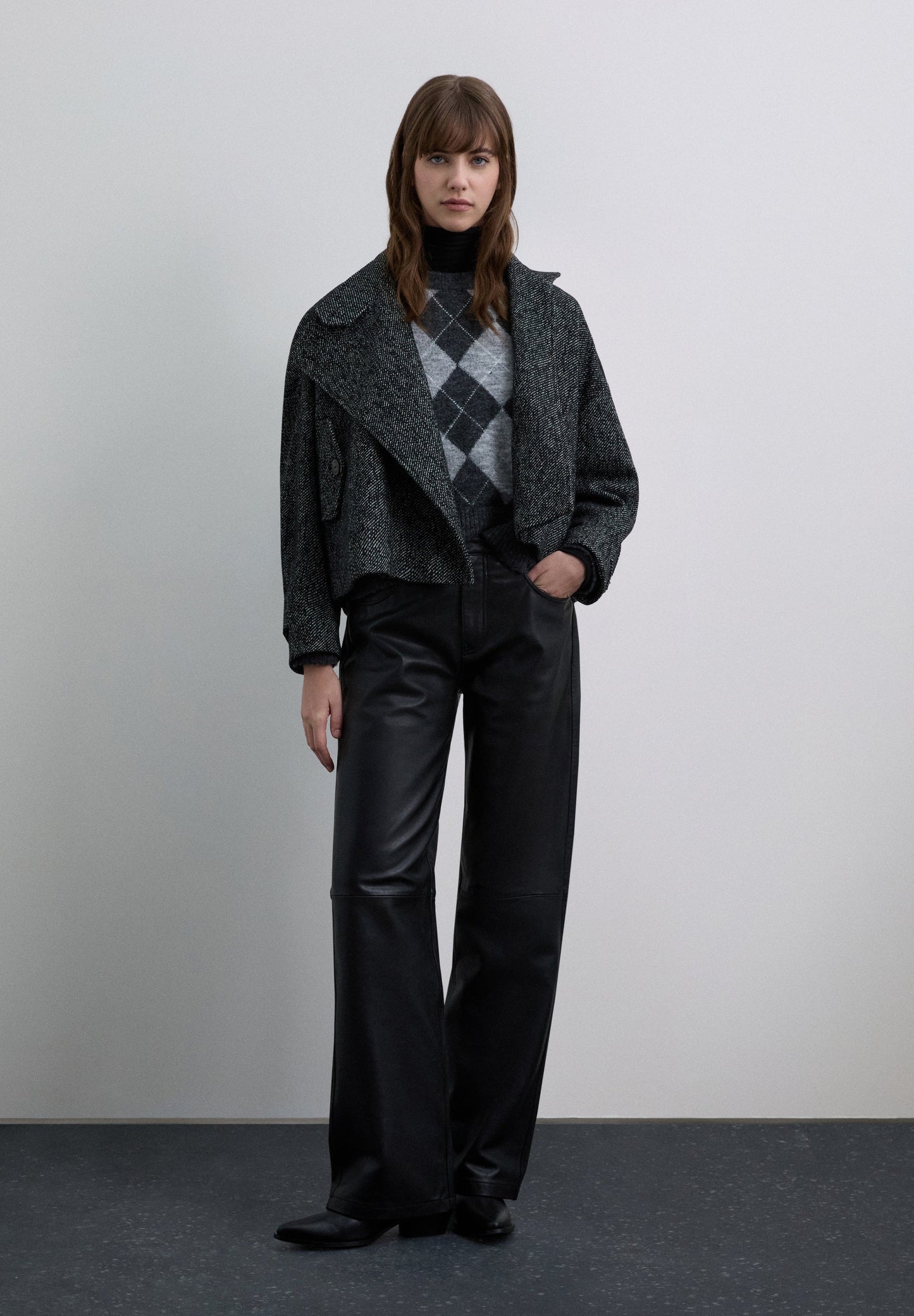 TWILL DOUBLE-BREASTED JACKET