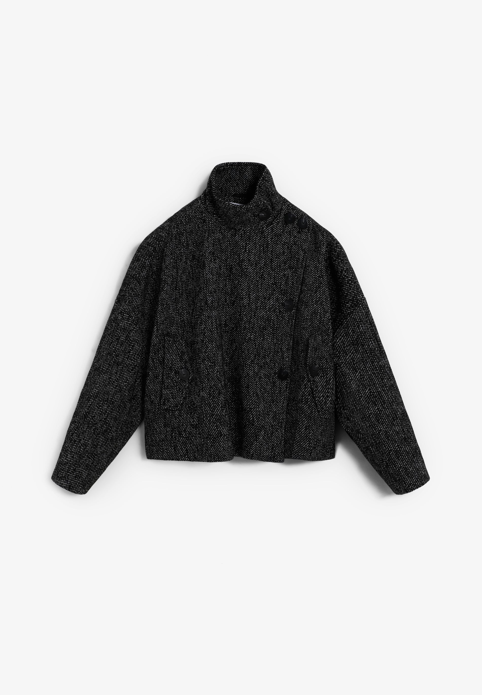 TWILL DOUBLE-BREASTED JACKET