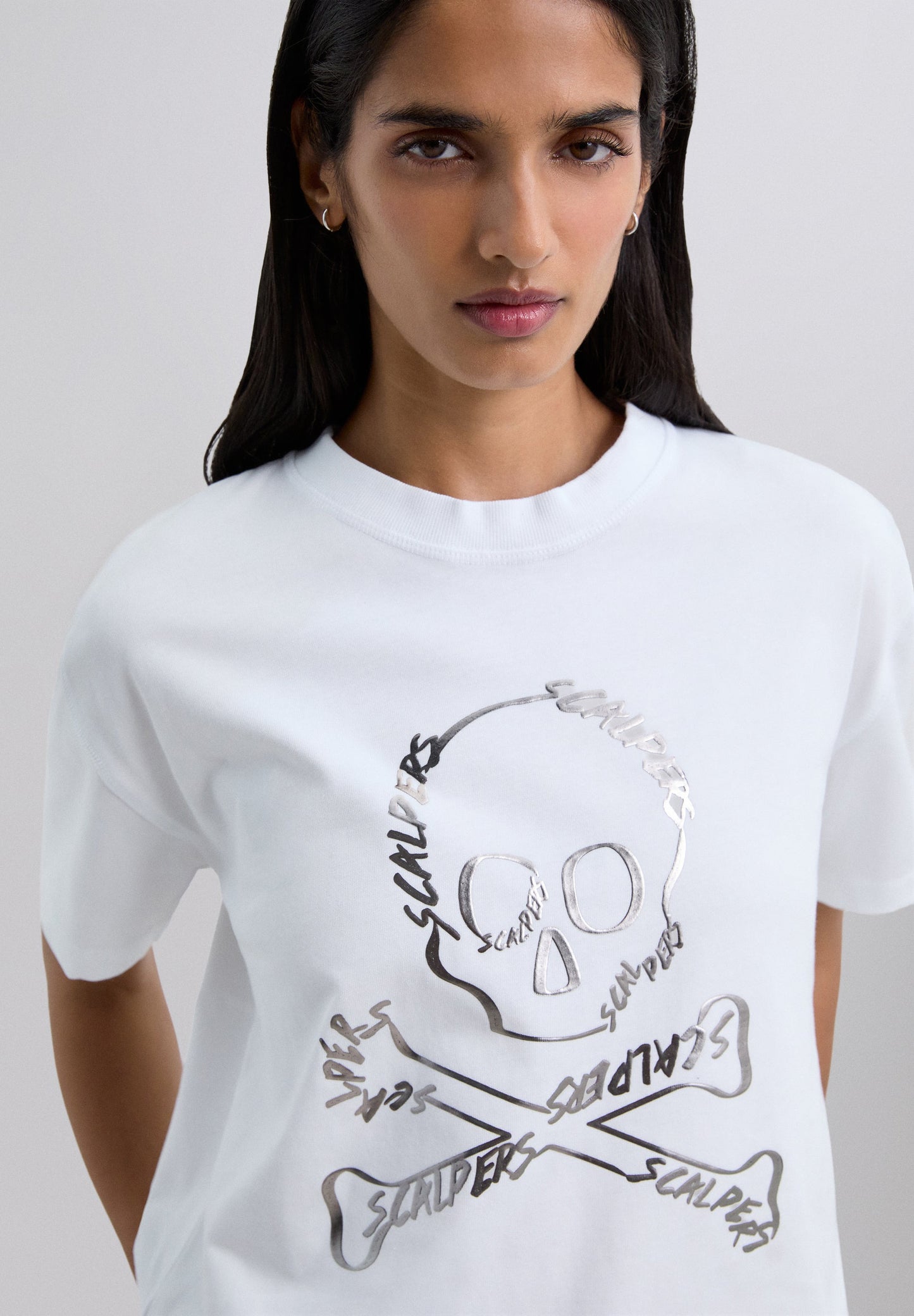 T-SHIRT WITH SKULL PRINT