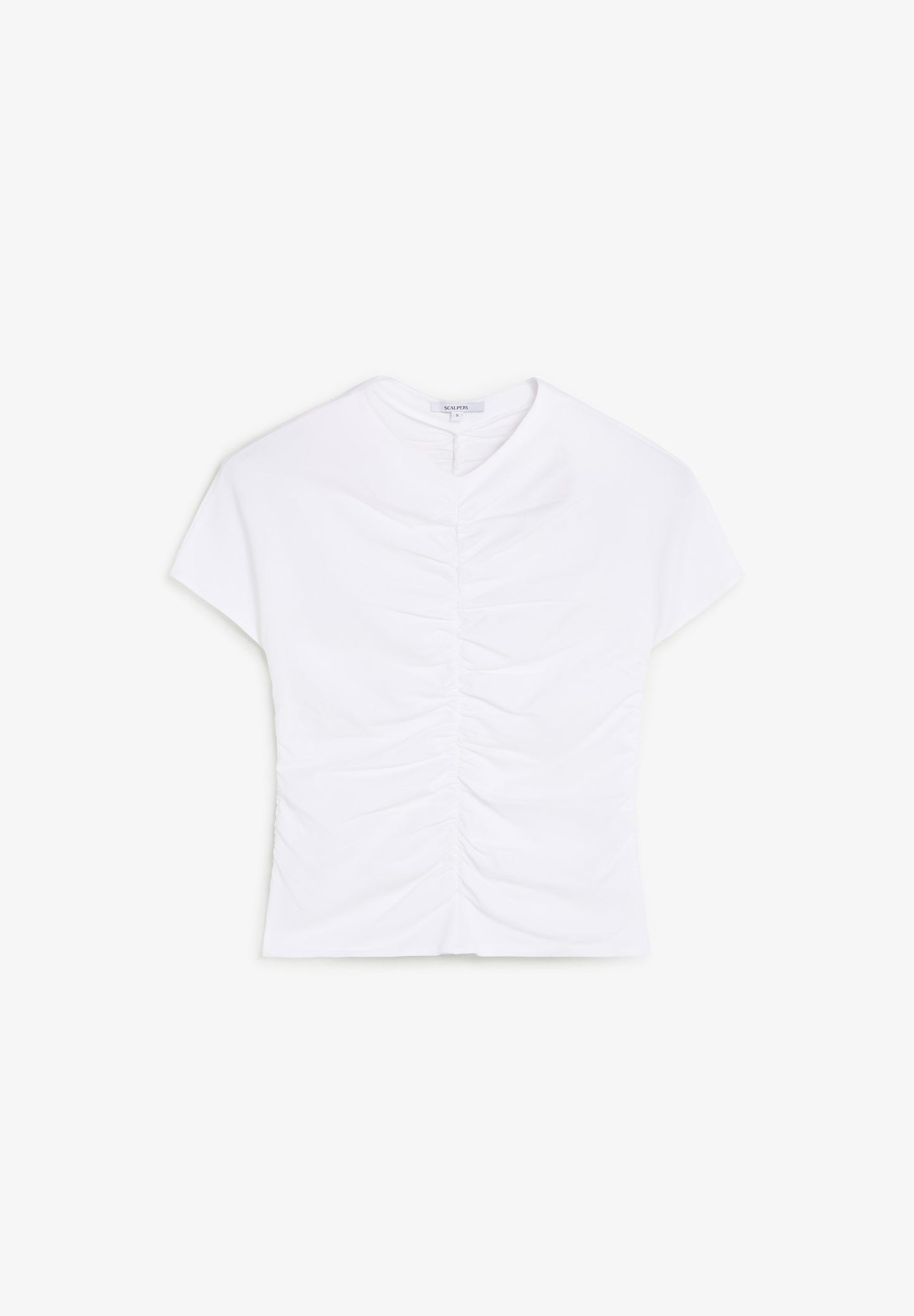 T-SHIRT WITH GATHERED DETAIL