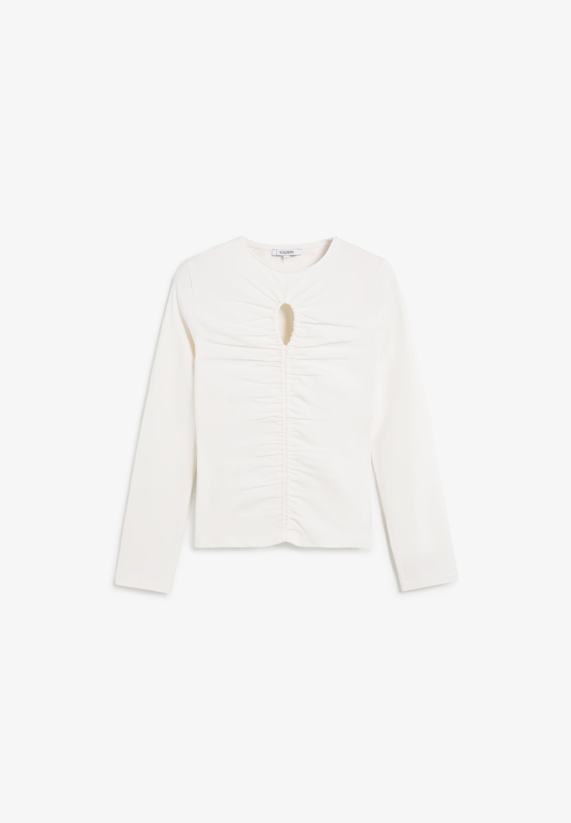 GATHERED T-SHIRT WITH VENT