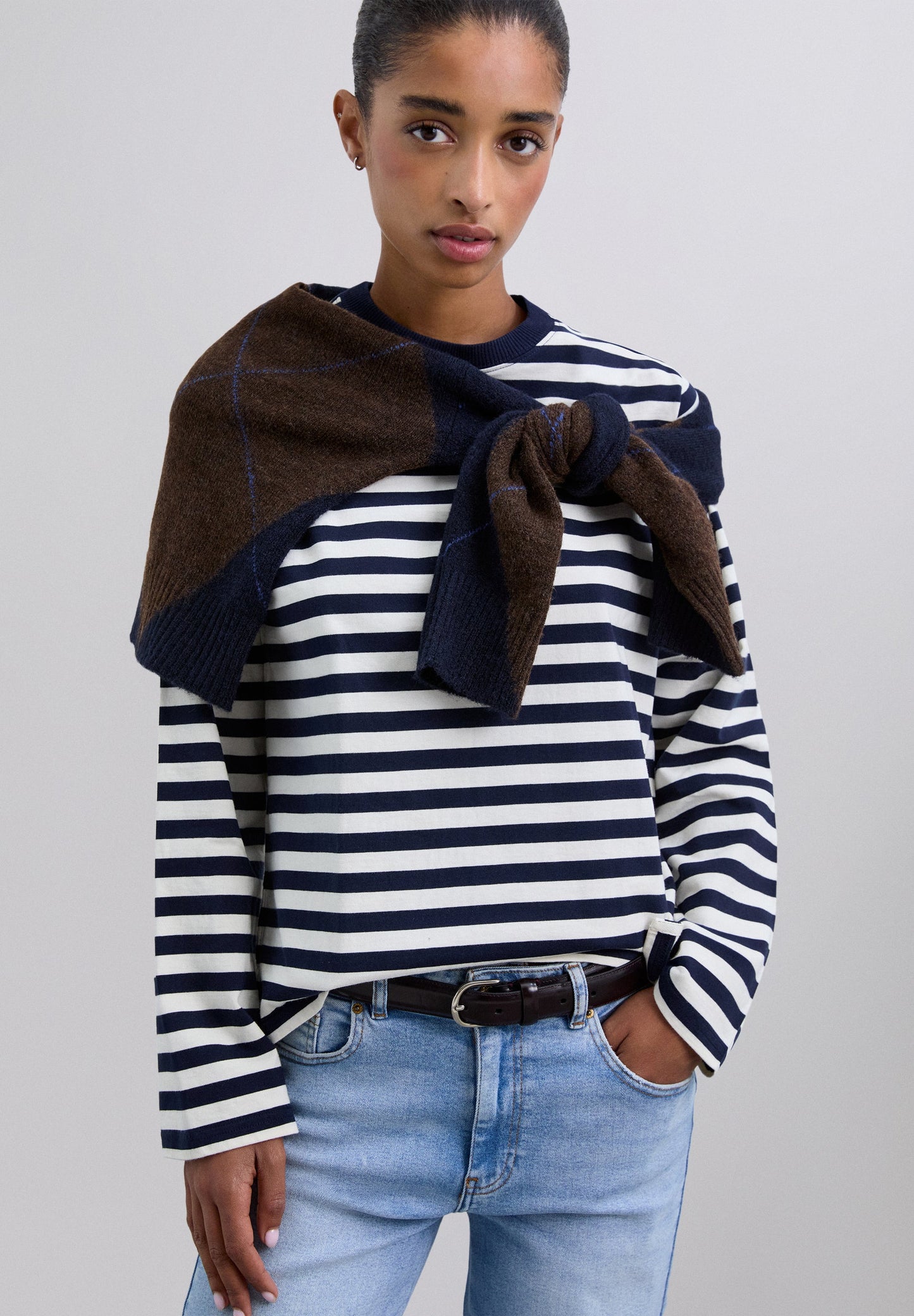 LONG SLEEVE STRIPED T-SHIRT