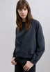 COTTON WRAPOVER SWEATSHIRT