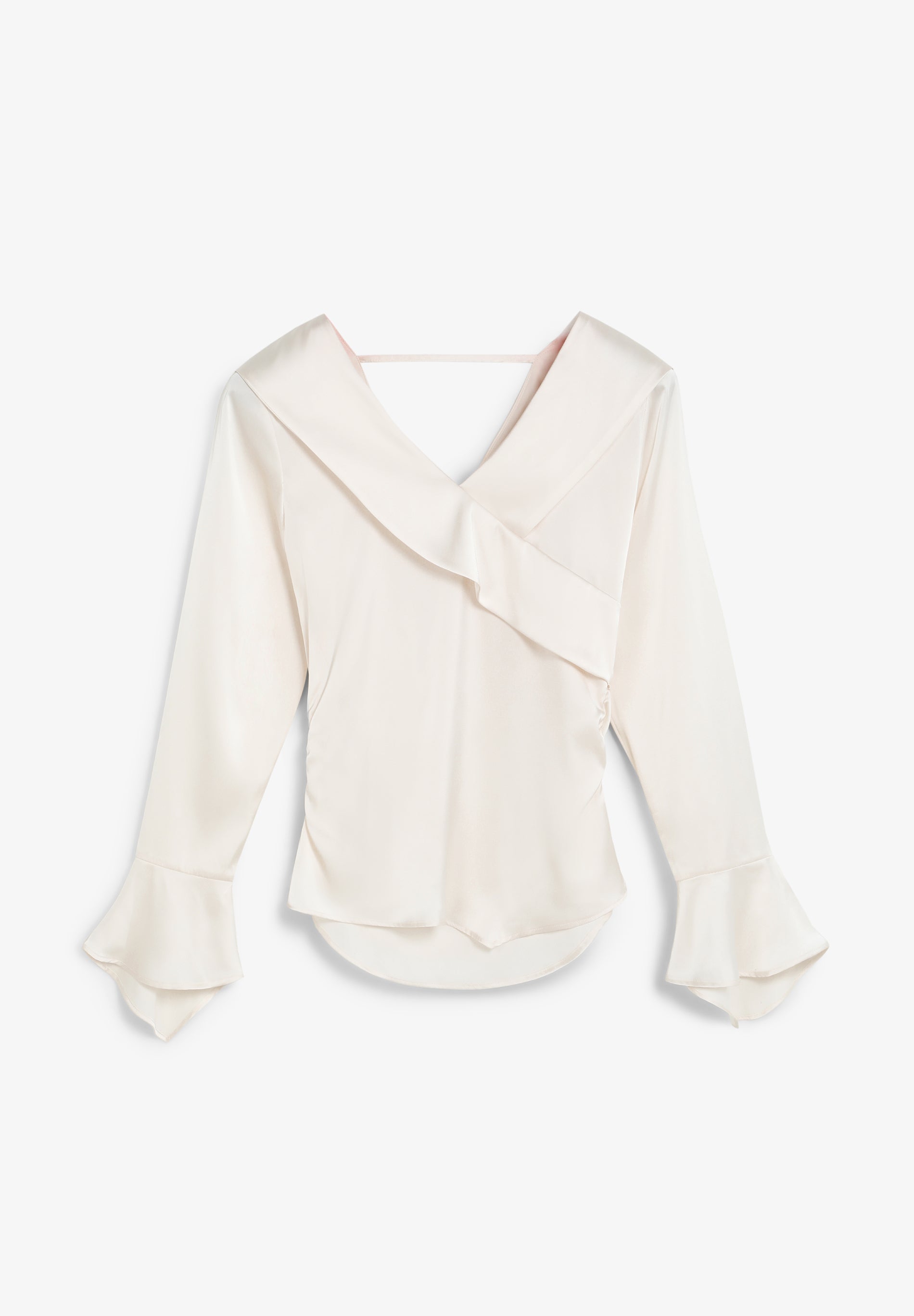 SATIN ASYMMETRIC SHIRT