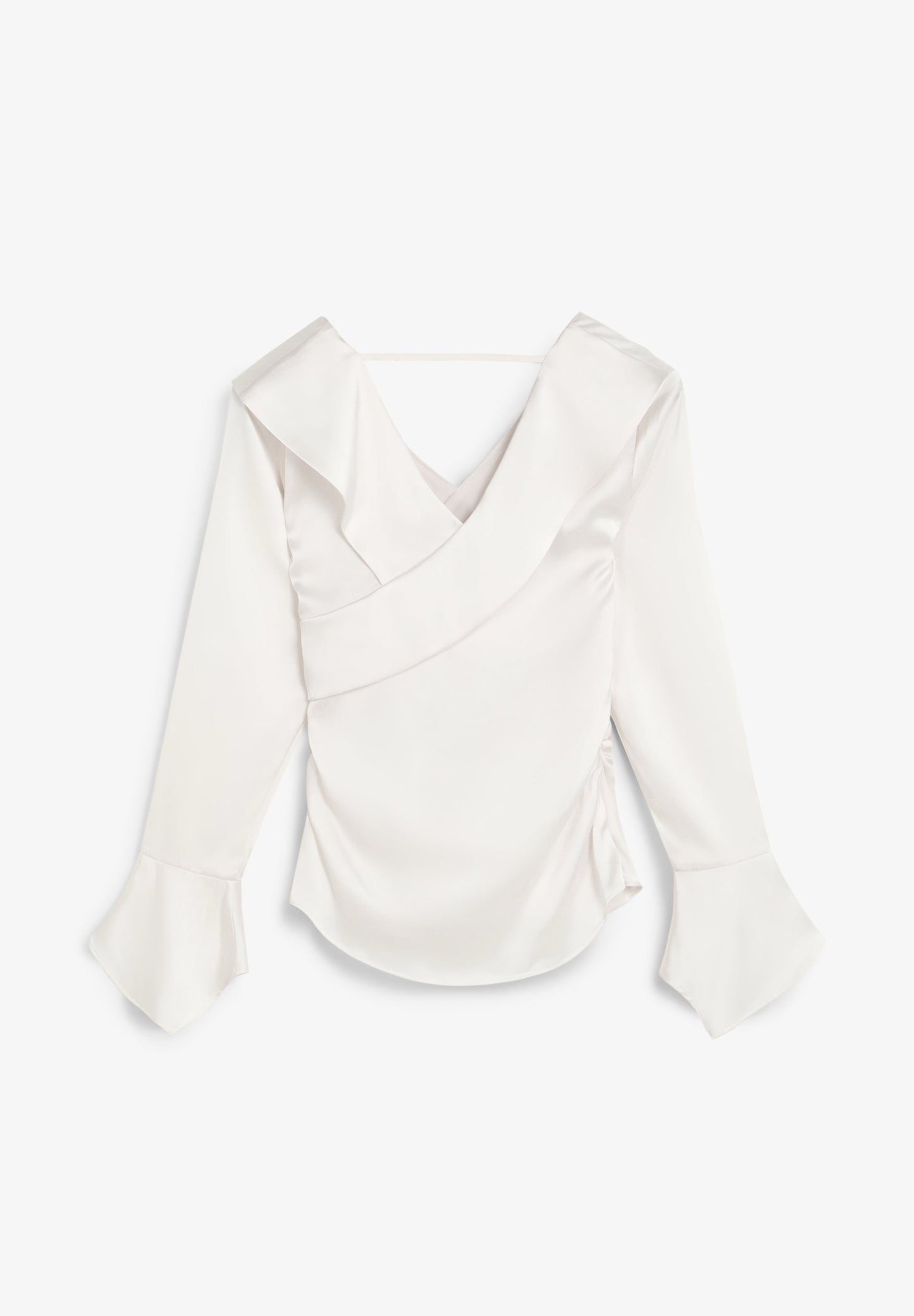 SATIN ASYMMETRIC SHIRT