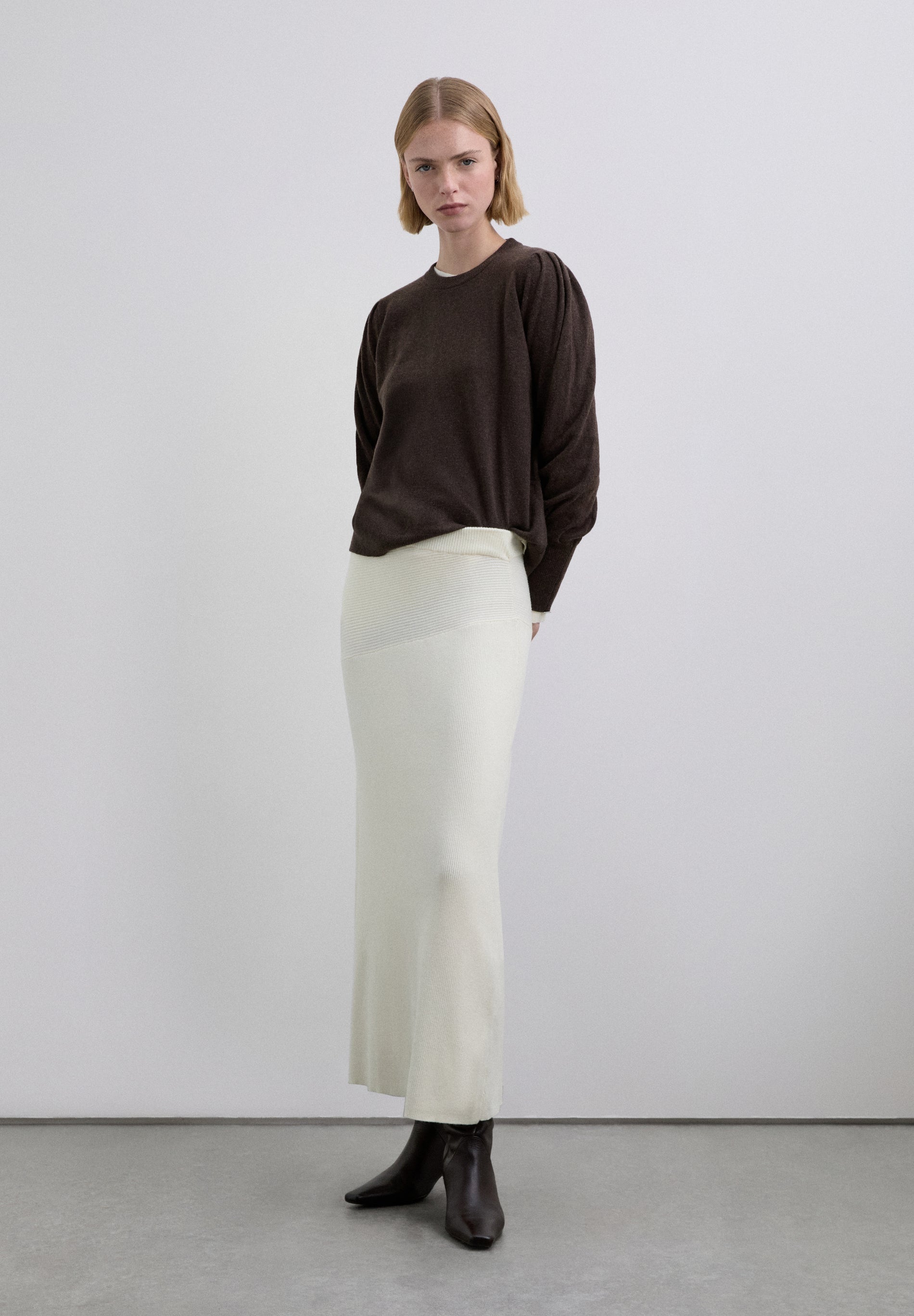 SCASYRIB KNIT SET SKIRT