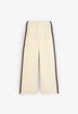 CONTRAST SCALLOPED TROUSERS