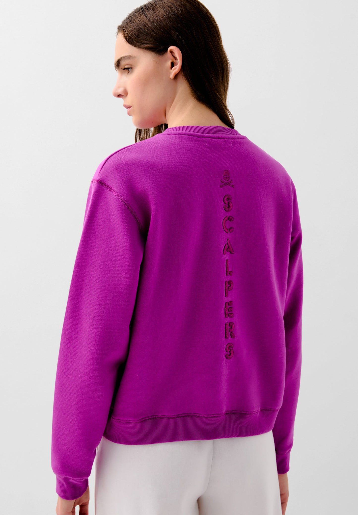 EMBROIDERED SWEATSHIRT WITH LOGO ON THE BACK
