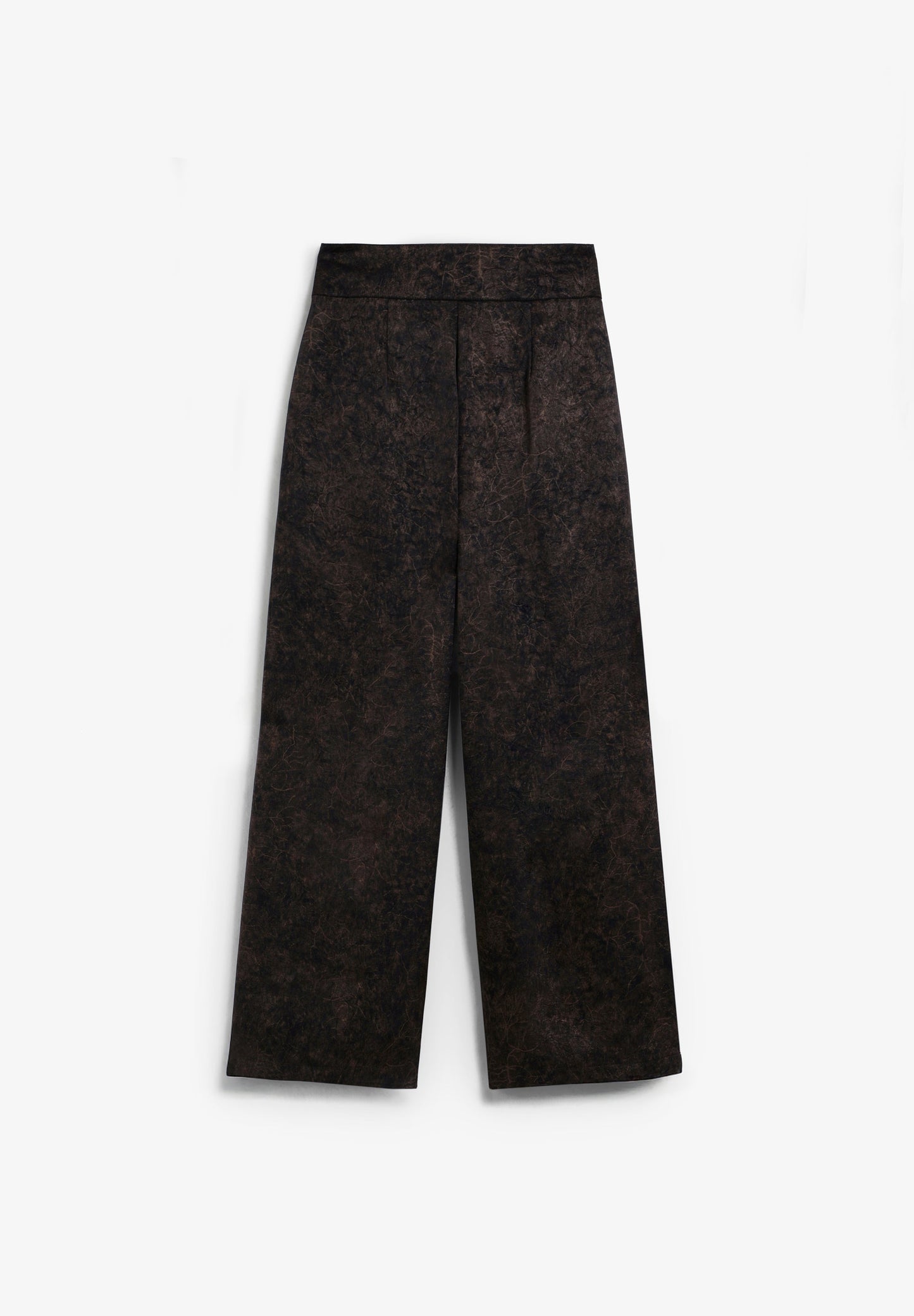 PRINTED SATIN TROUSERS