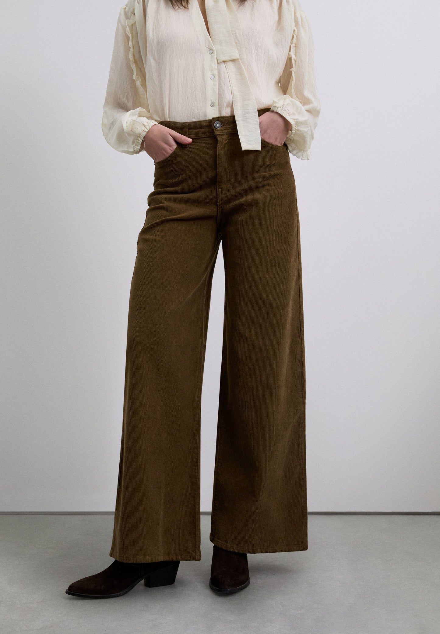 STRAIGHT CORDUROY TROUSERS