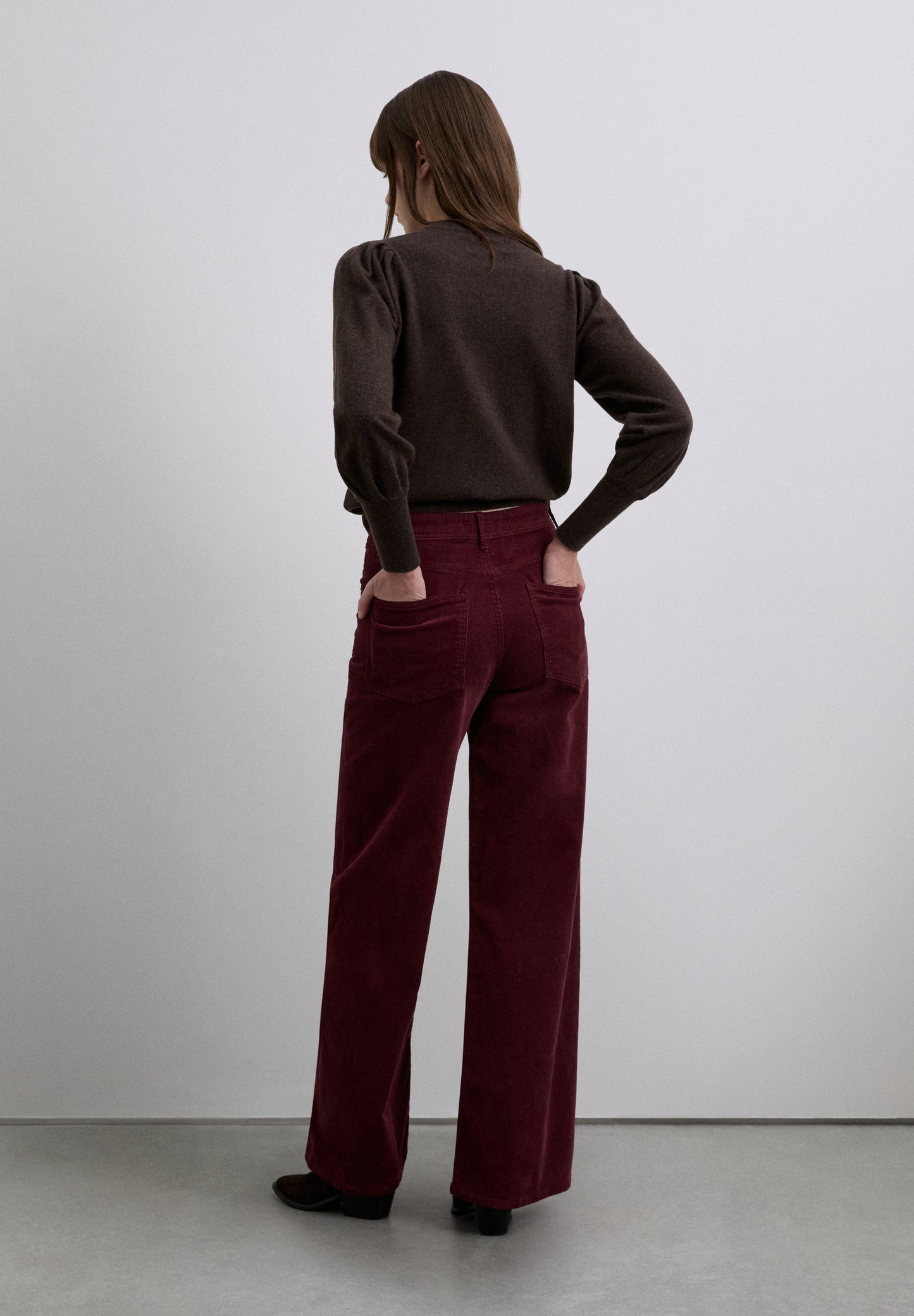 STRAIGHT CORDUROY TROUSERS