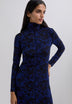 ANIMAL PRINT MIDI DRESS