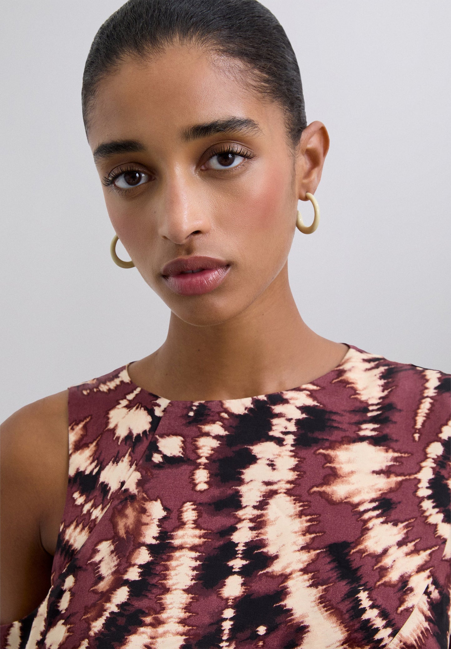 ASYMMETRIC TIE-DYE DRESS