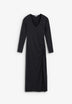 LONG DRESS WITH GATHERED SLIT