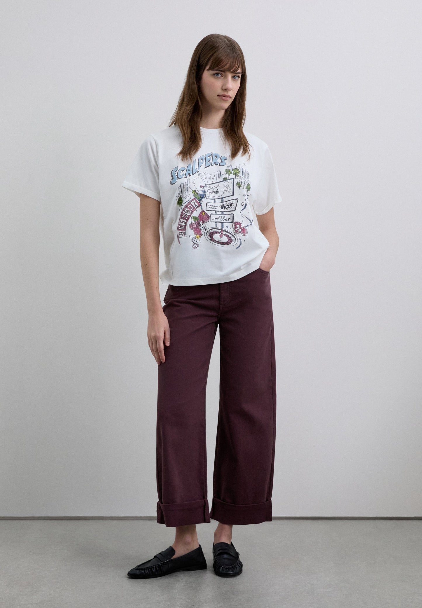 ASYMMETRIC PRINT T-SHIRT