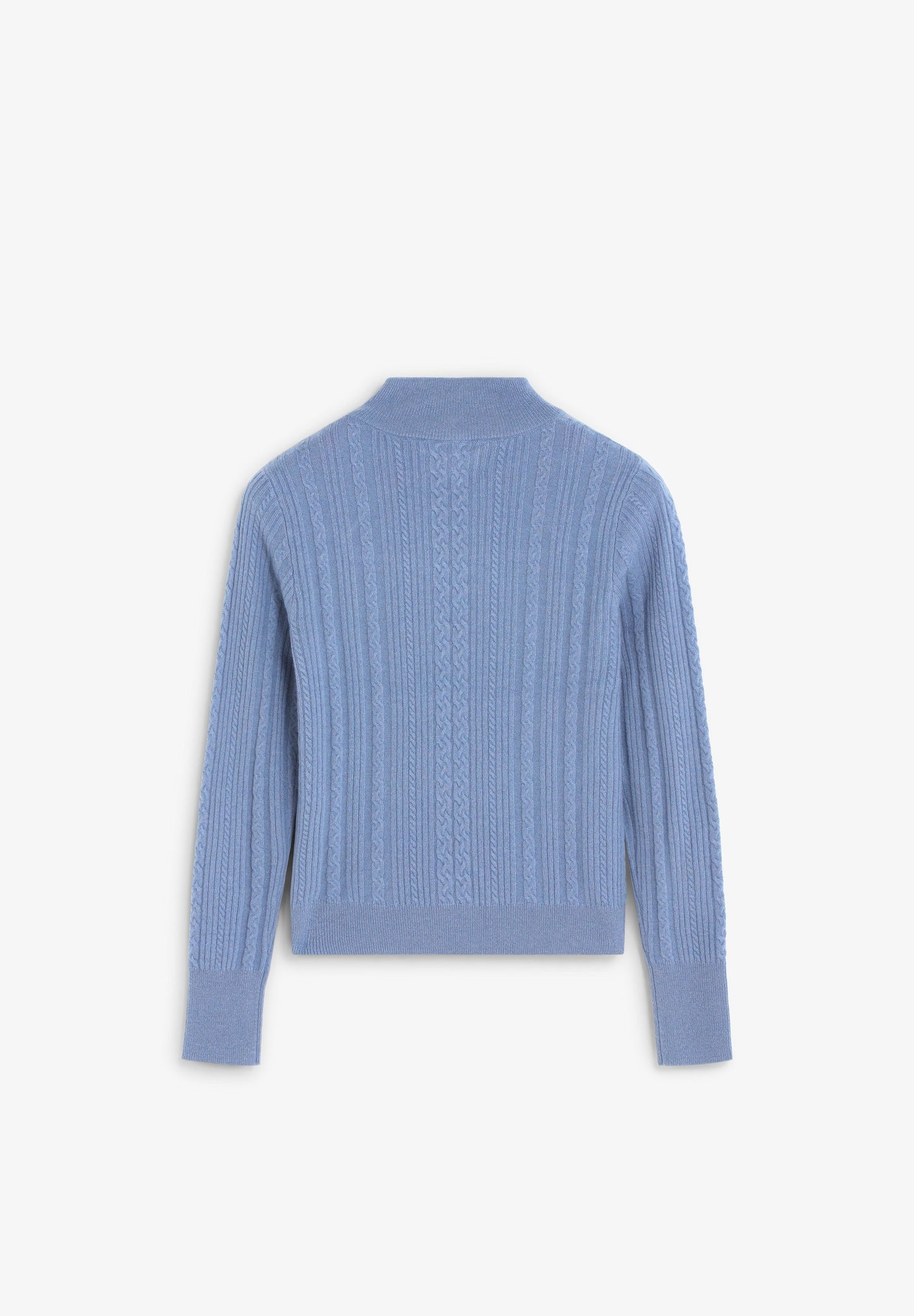 CABLE KNIT SWEATER WITH CUT-OUT