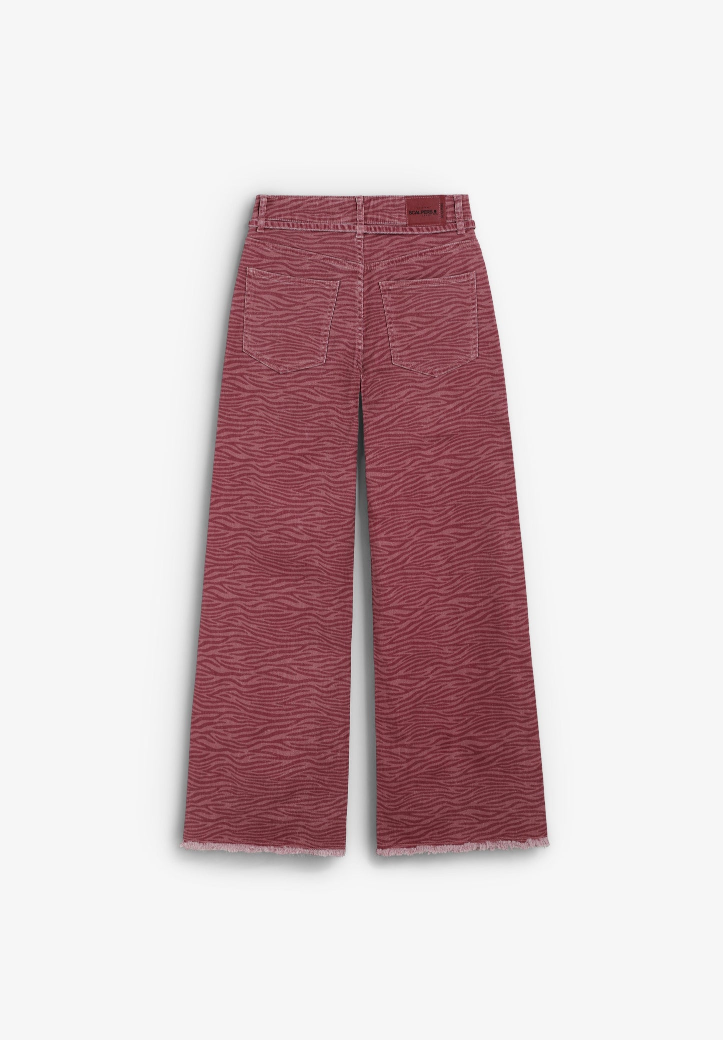 ANIMAL PRINT DRAWSTRING TROUSERS