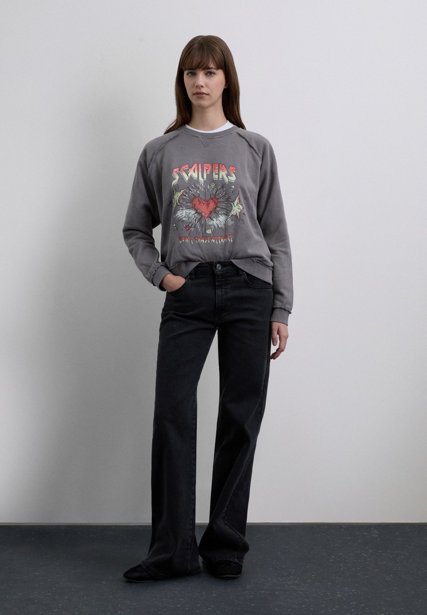 COTTON PRINT SWEATSHIRT