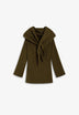 ASYMMETRIC SWEATER WITH DETACHABLE CAPE