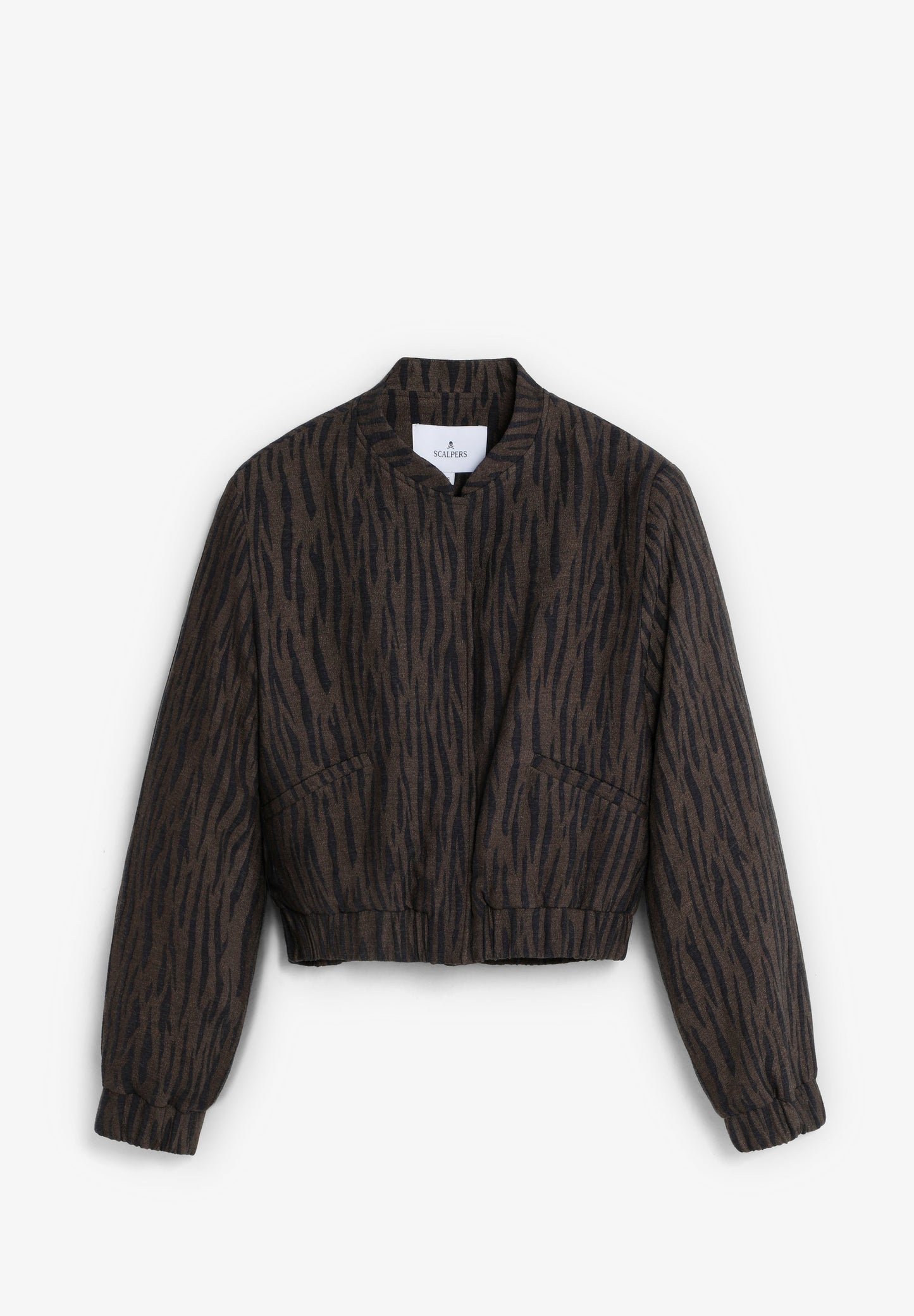 ANIMAL PRINT BOMBER JACKET