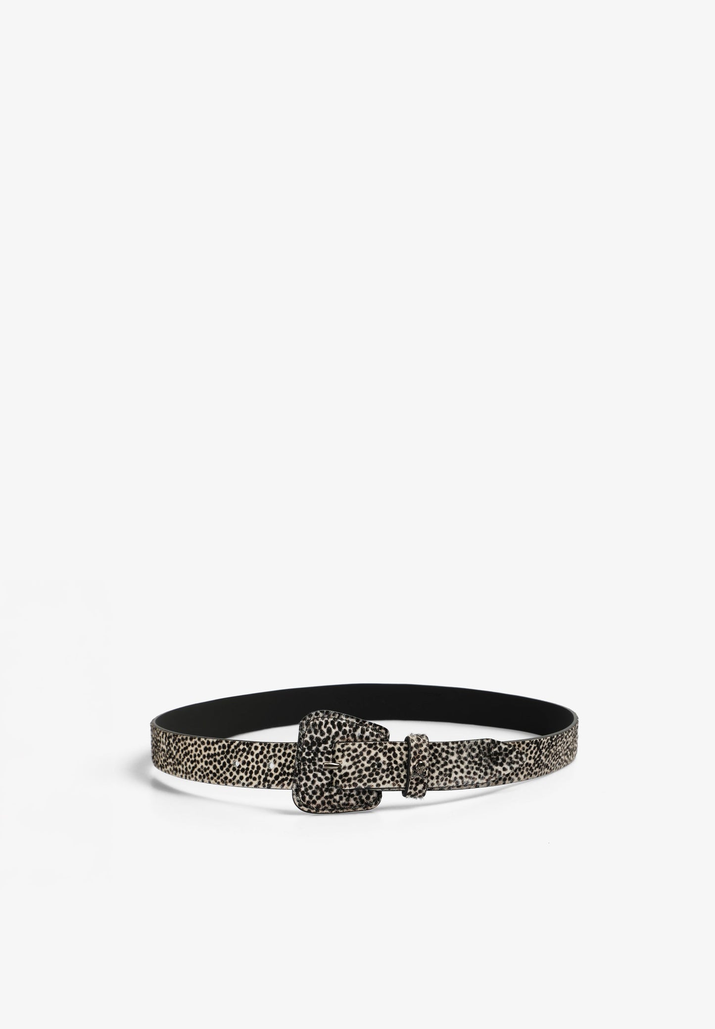 ANIMAL PRINT LEATHER BELT