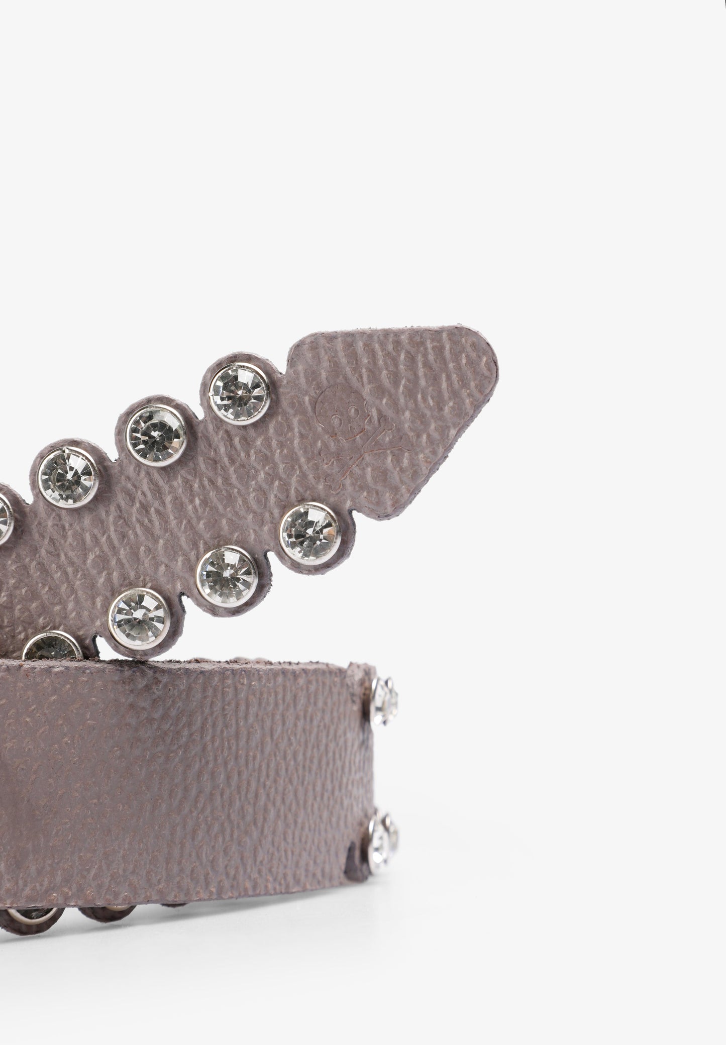 RHINESTONE LEATHER BELT
