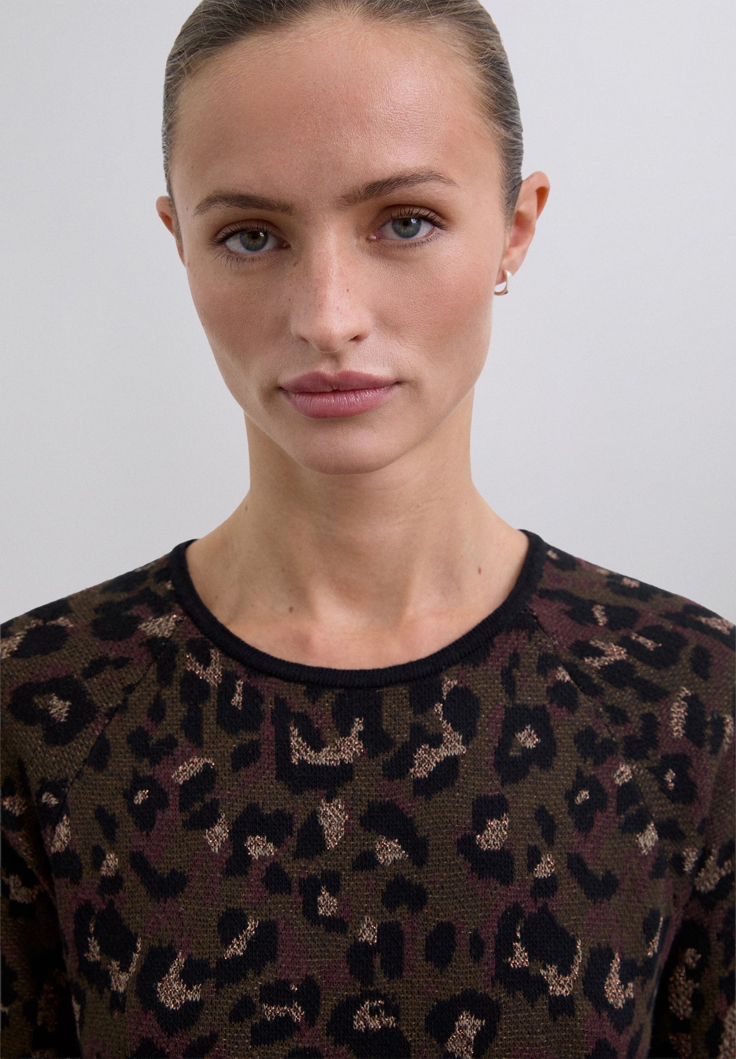 JACQUARD KNIT MIDI DRESS