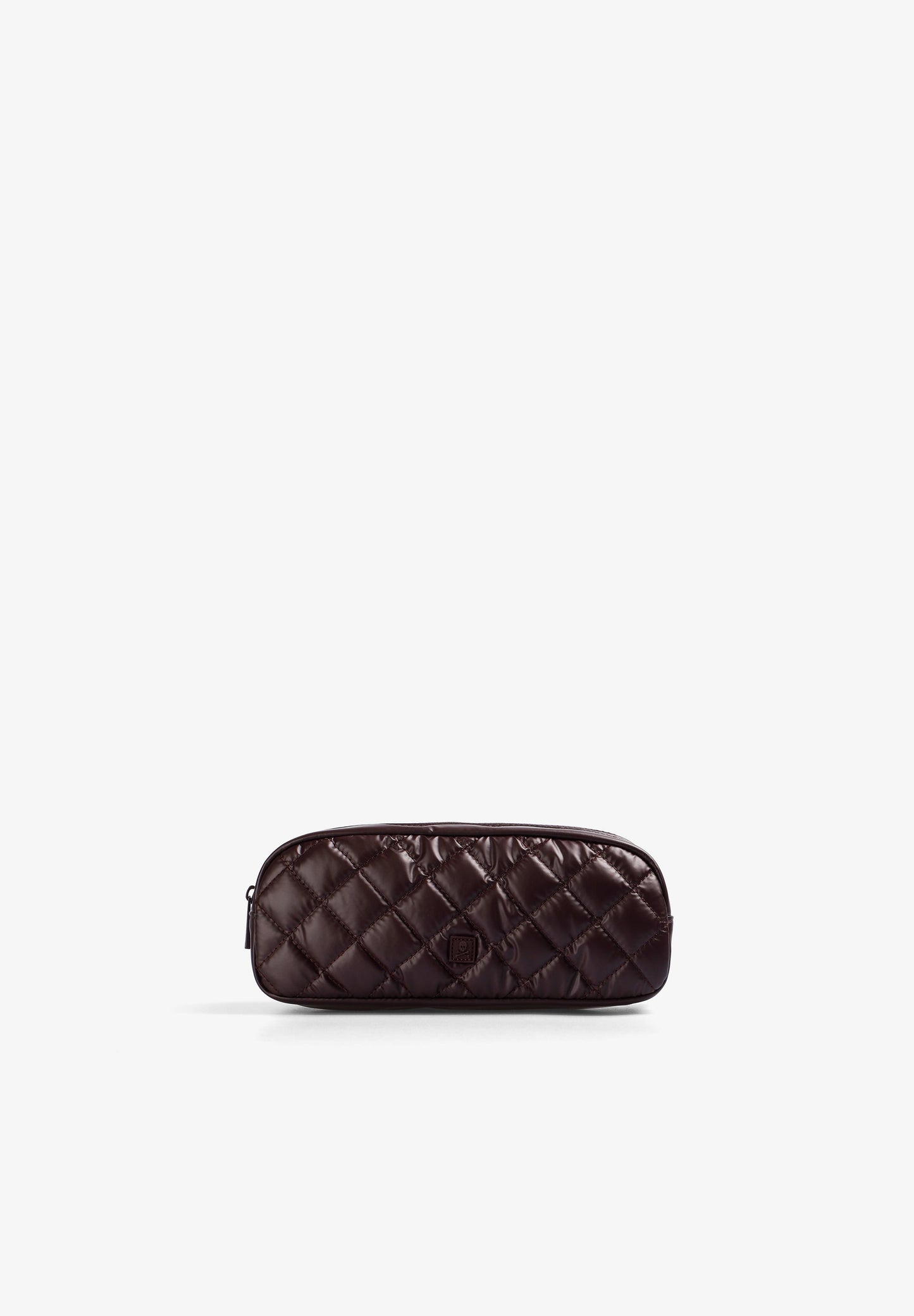 QUILTED TOILETRY BAG WITH SKULL
