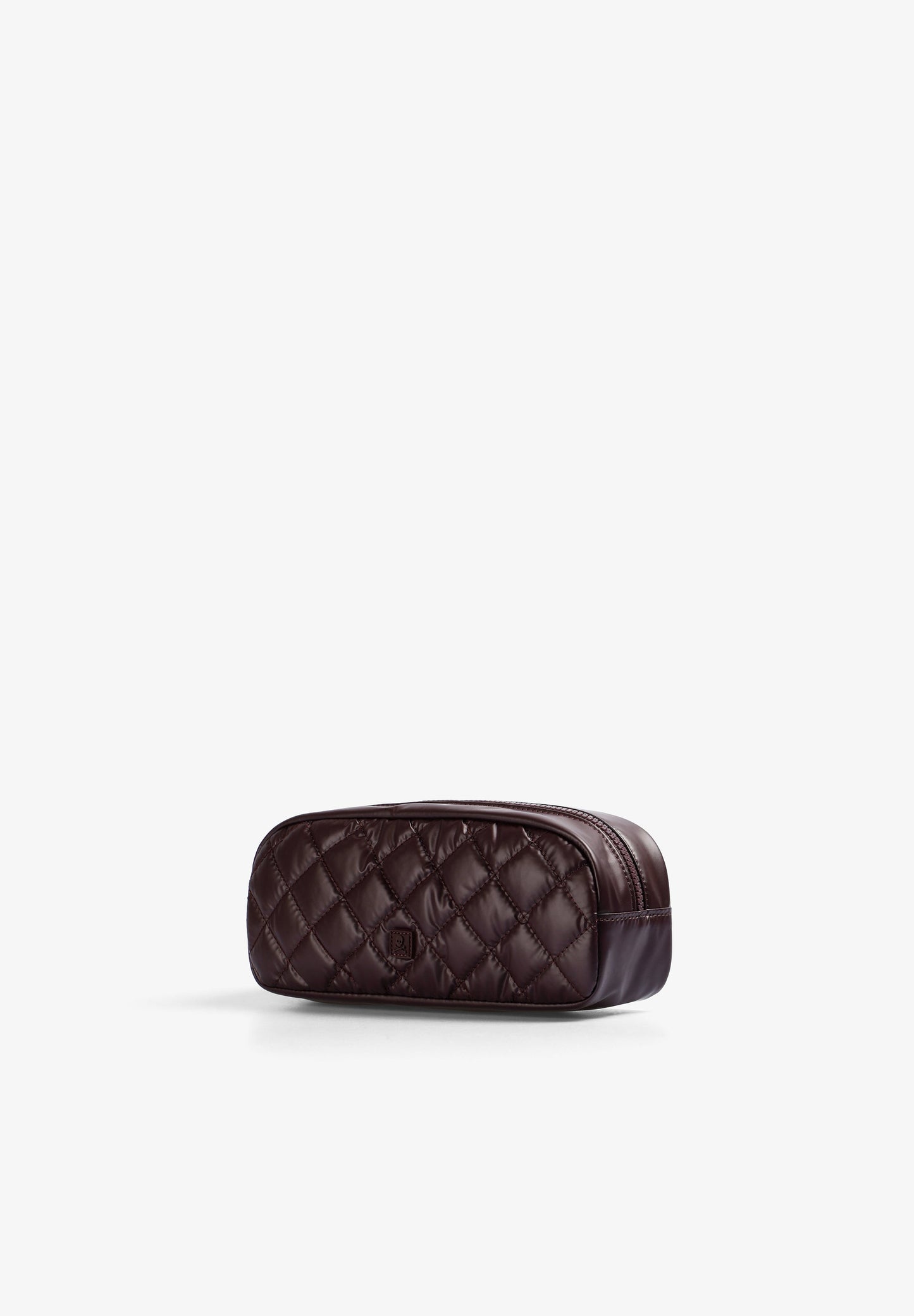 QUILTED TOILETRY BAG WITH SKULL