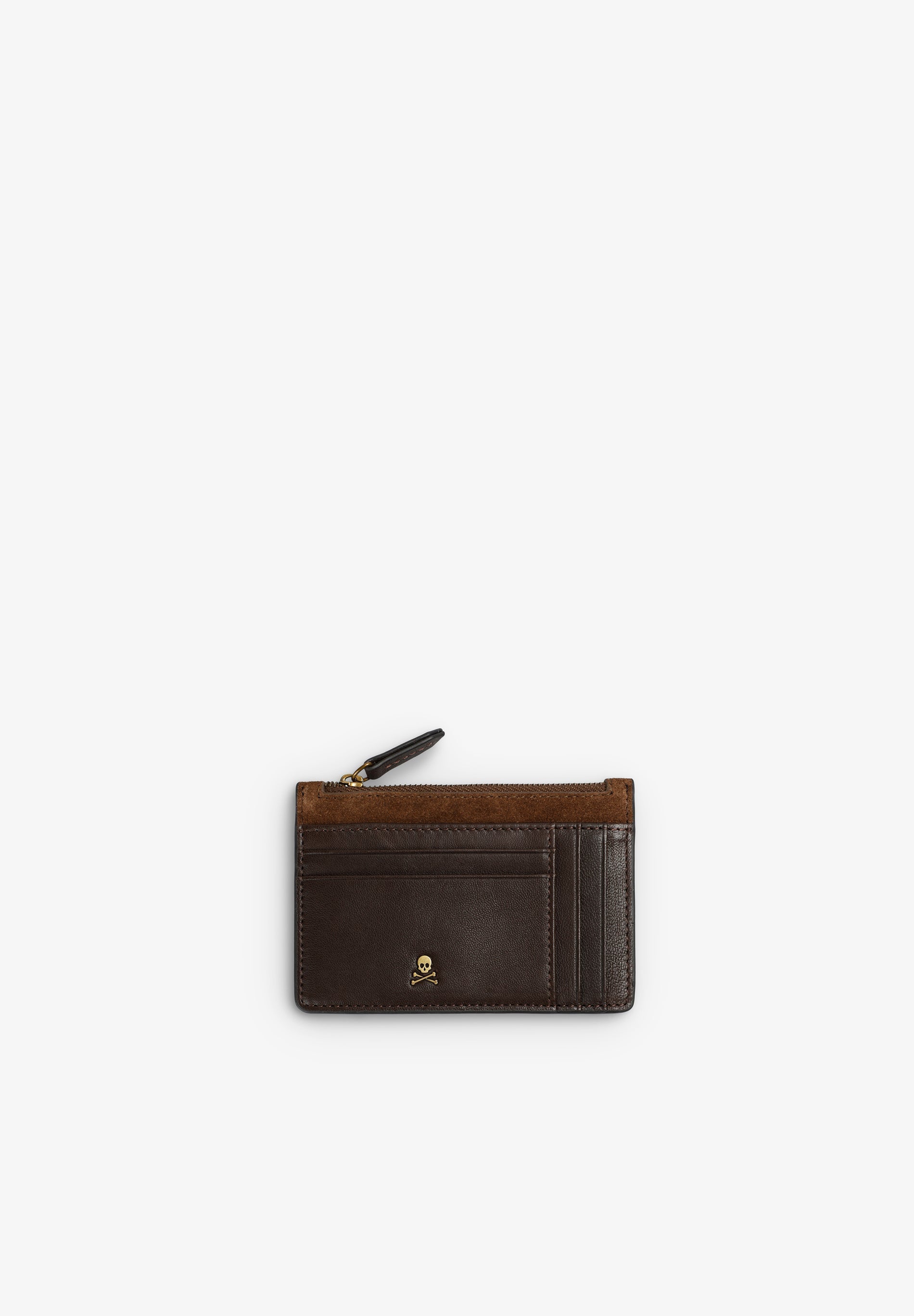 LEATHER CARD HOLDER WITH ZIP