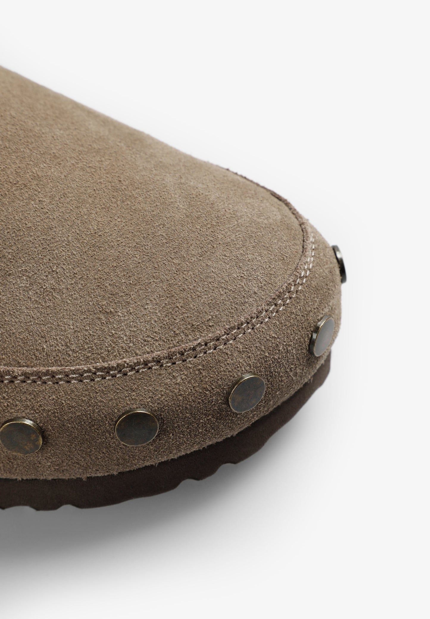 SUEDE CLOGS WITH BUCKLE
