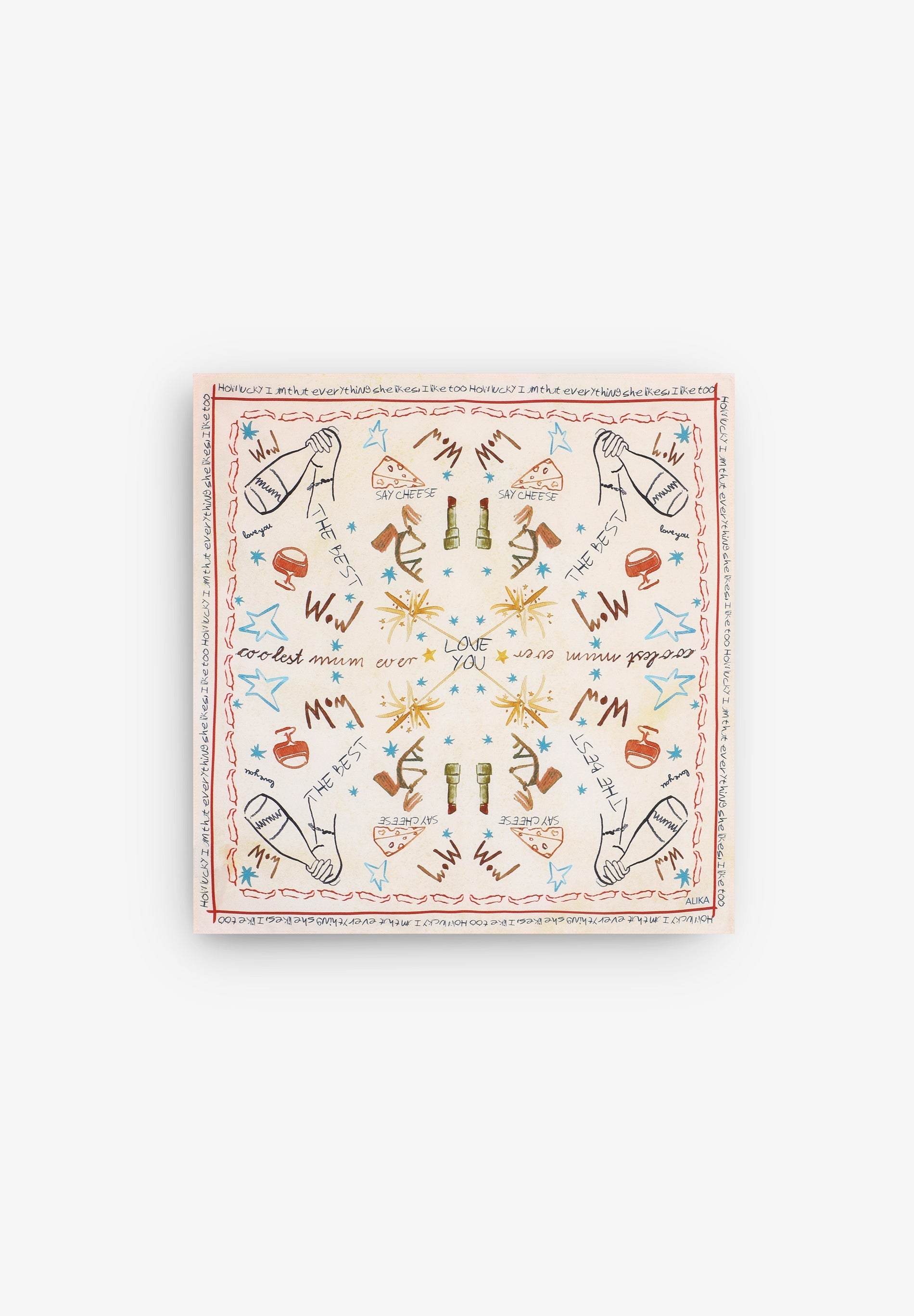 MOTHERSDAYSILK SCARF