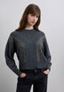 STUDDED RIB KNIT SWEATER