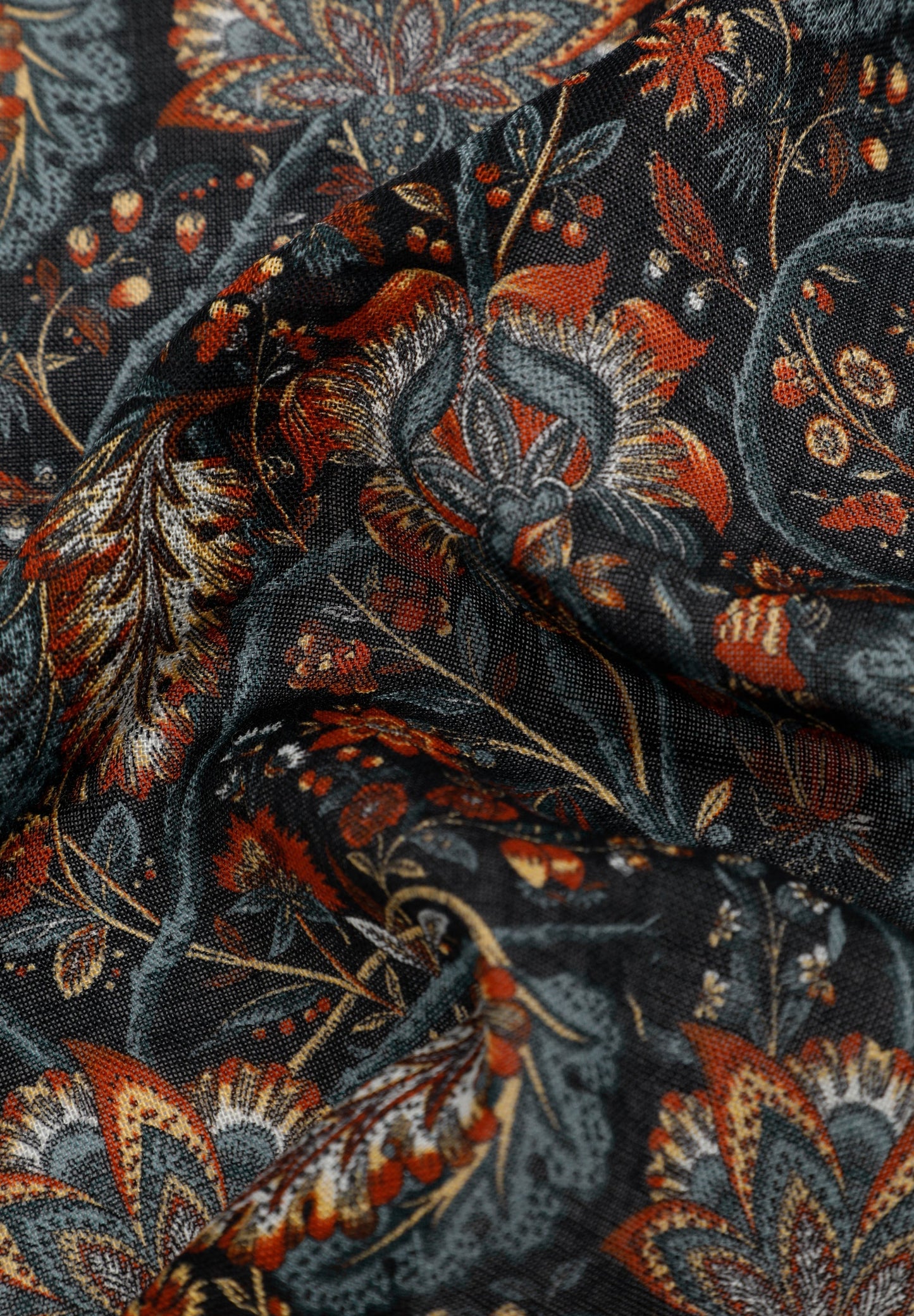 SILK FLORAL PRINT POCKET SQUARE