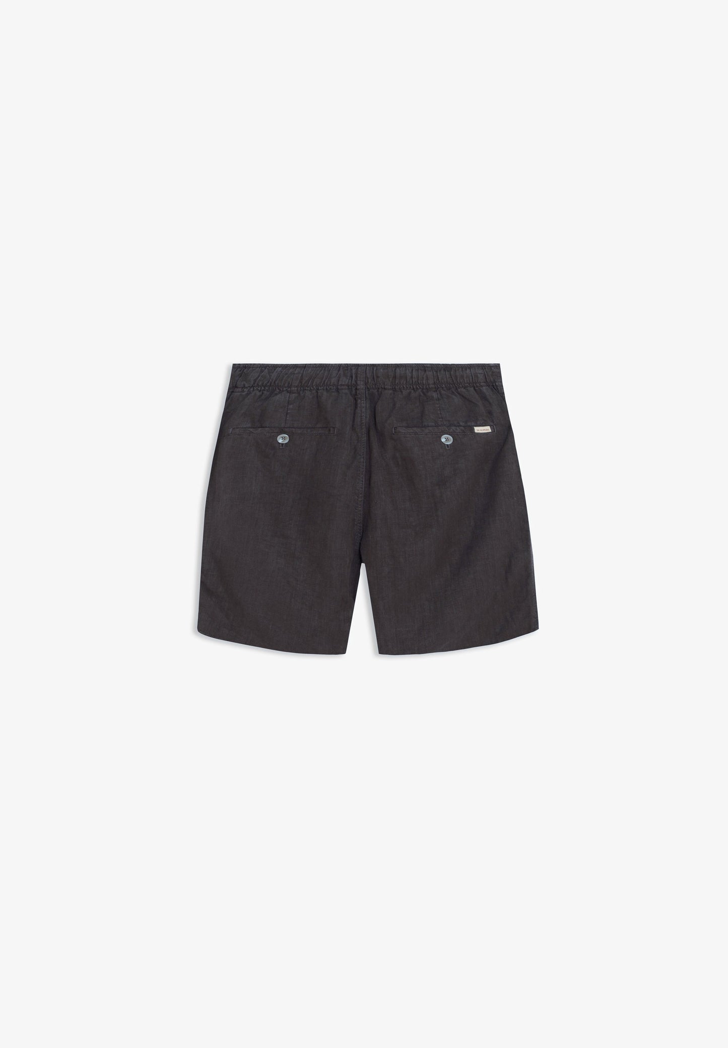LINEN BERMUDA SHORTS WITH VISIBLE SEAMS