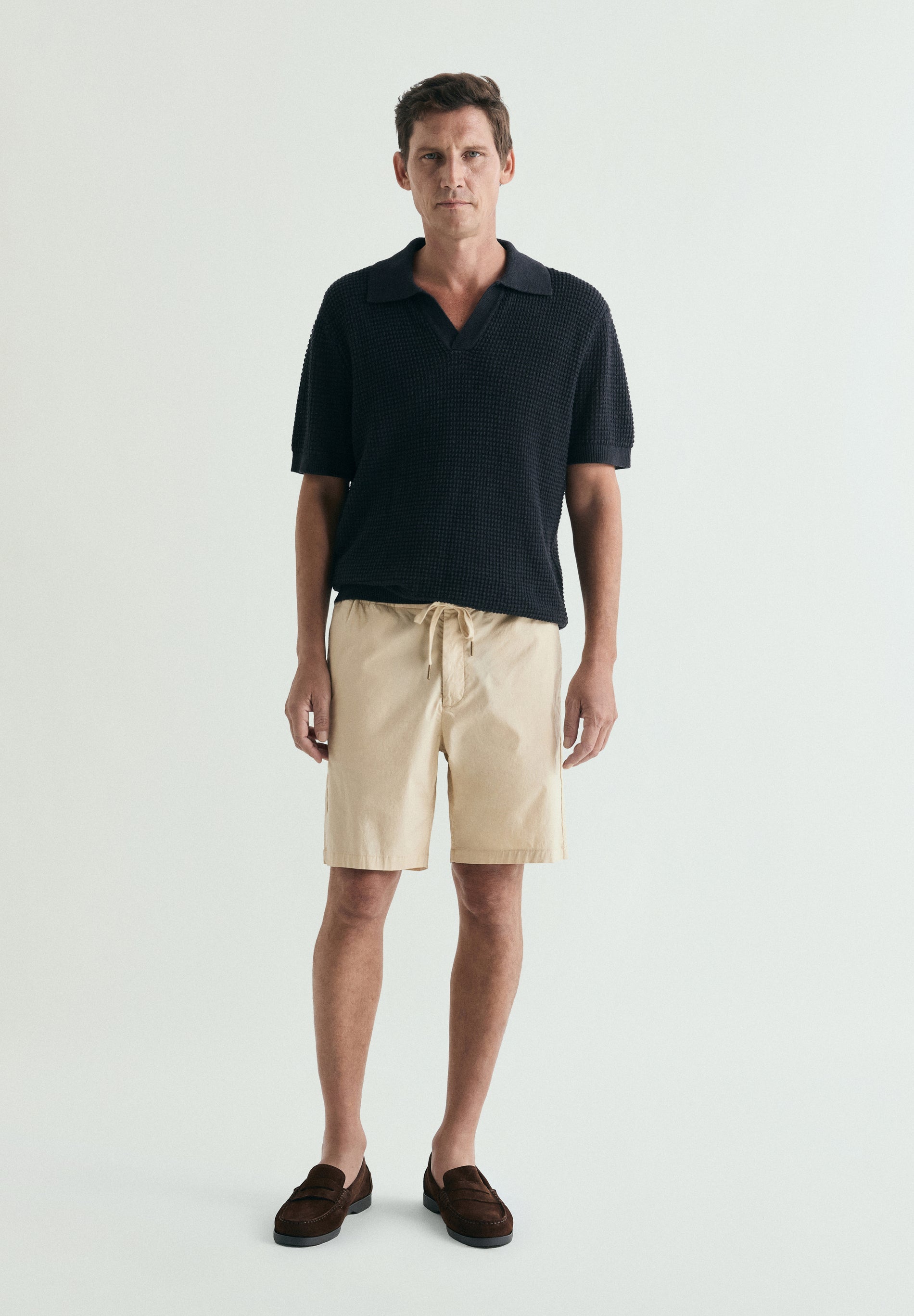 DRAWSTRING BERMUDA SHORTS