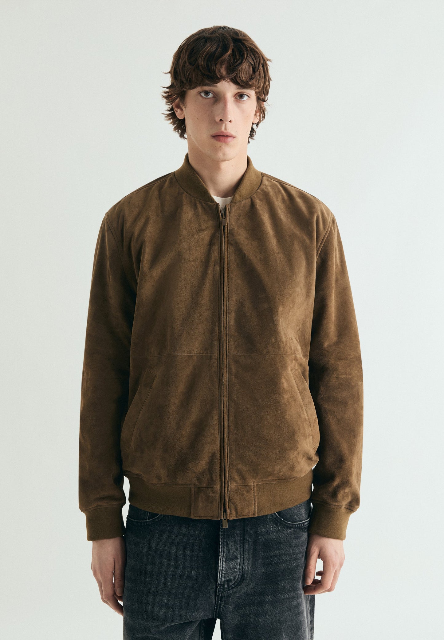 SUEDE BOMBER JACKET