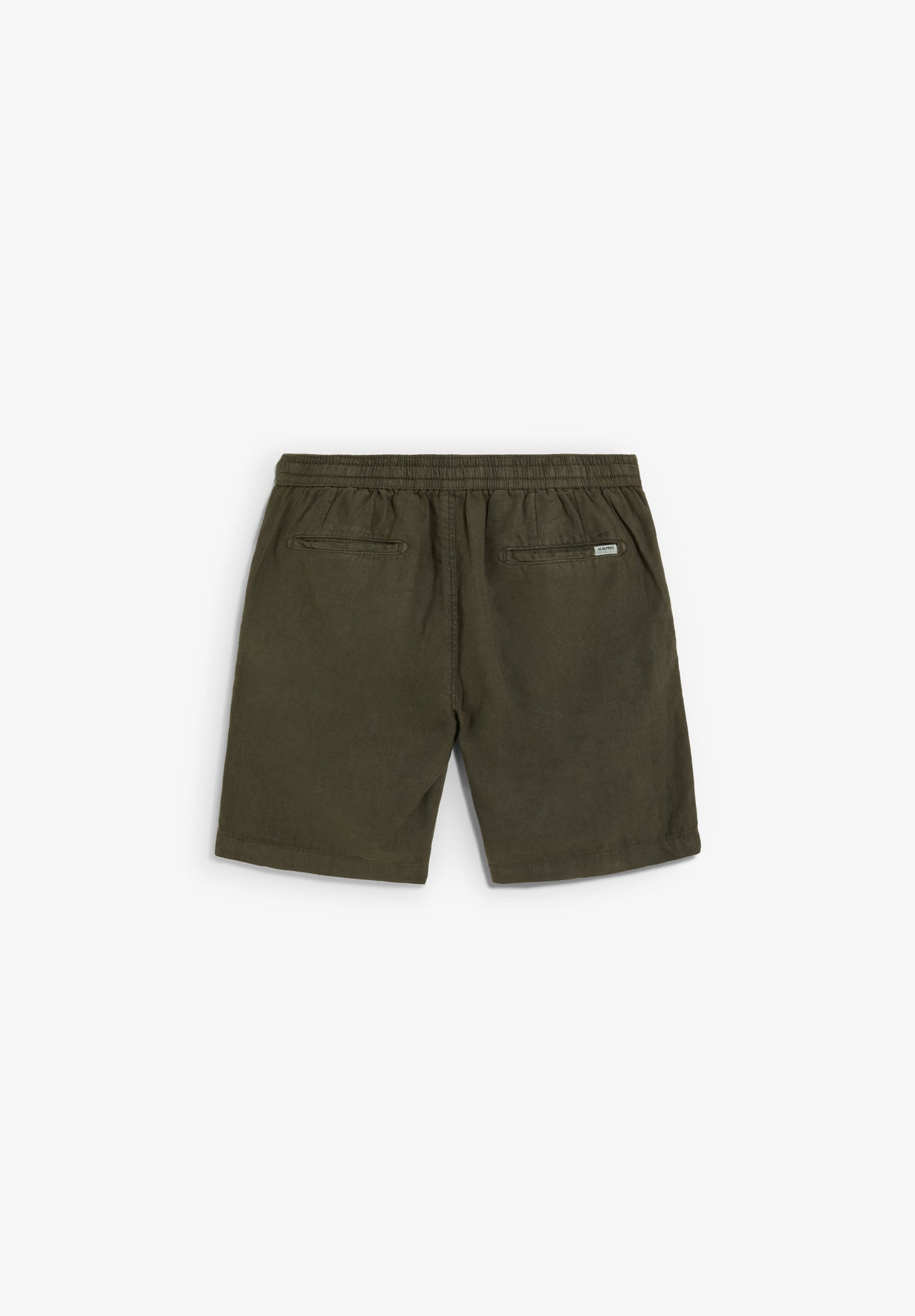 PLAIN LINEN BERMUDA SHORTS