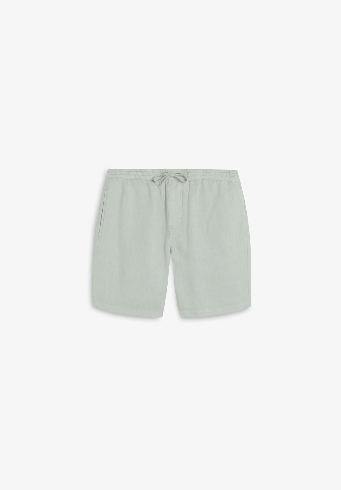 PLAIN LINEN BERMUDA SHORTS