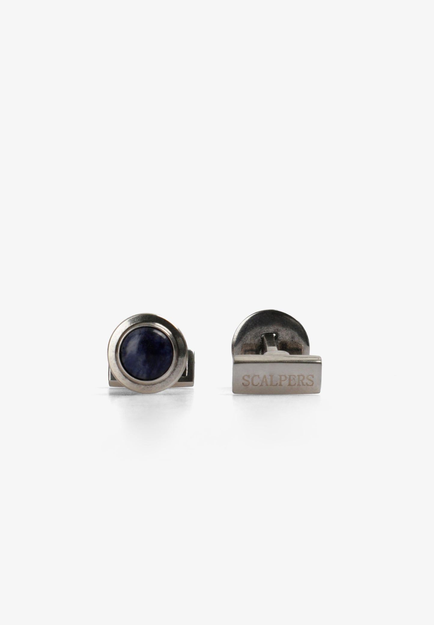 ROUND NATURAL STONE CUFFLINKS
