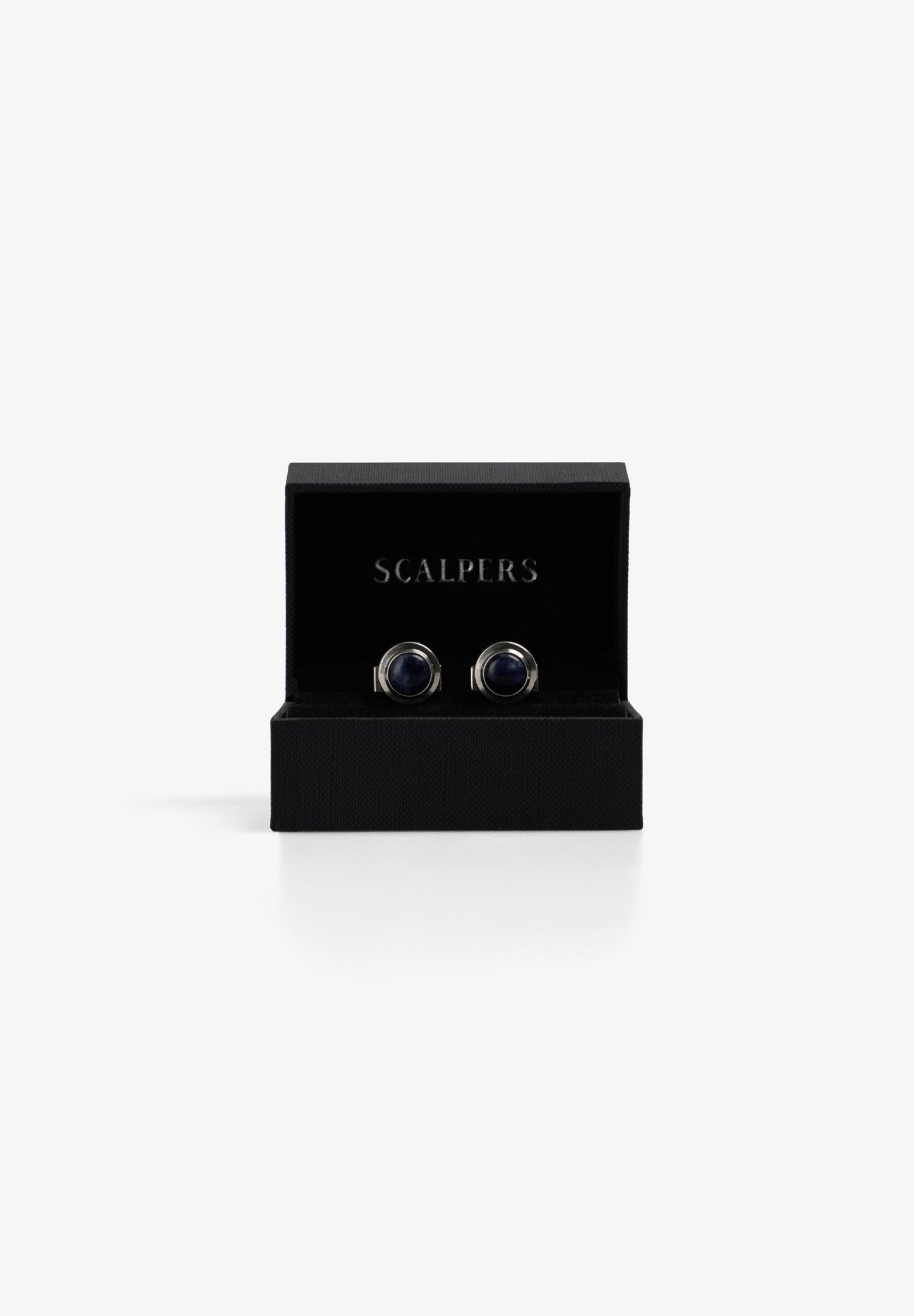 ROUND NATURAL STONE CUFFLINKS