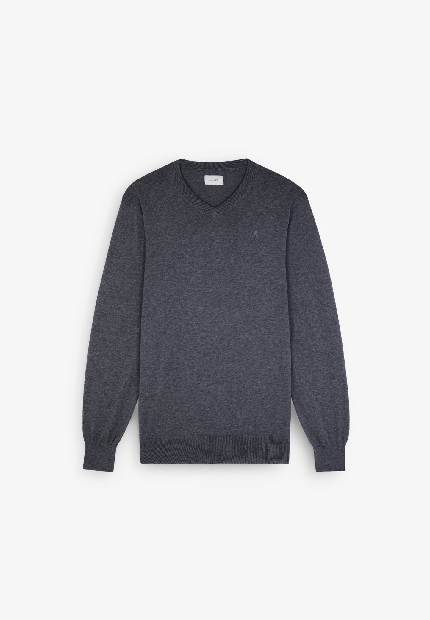 SUPIMA SWEATER WITH TONAL EMBROIDERY