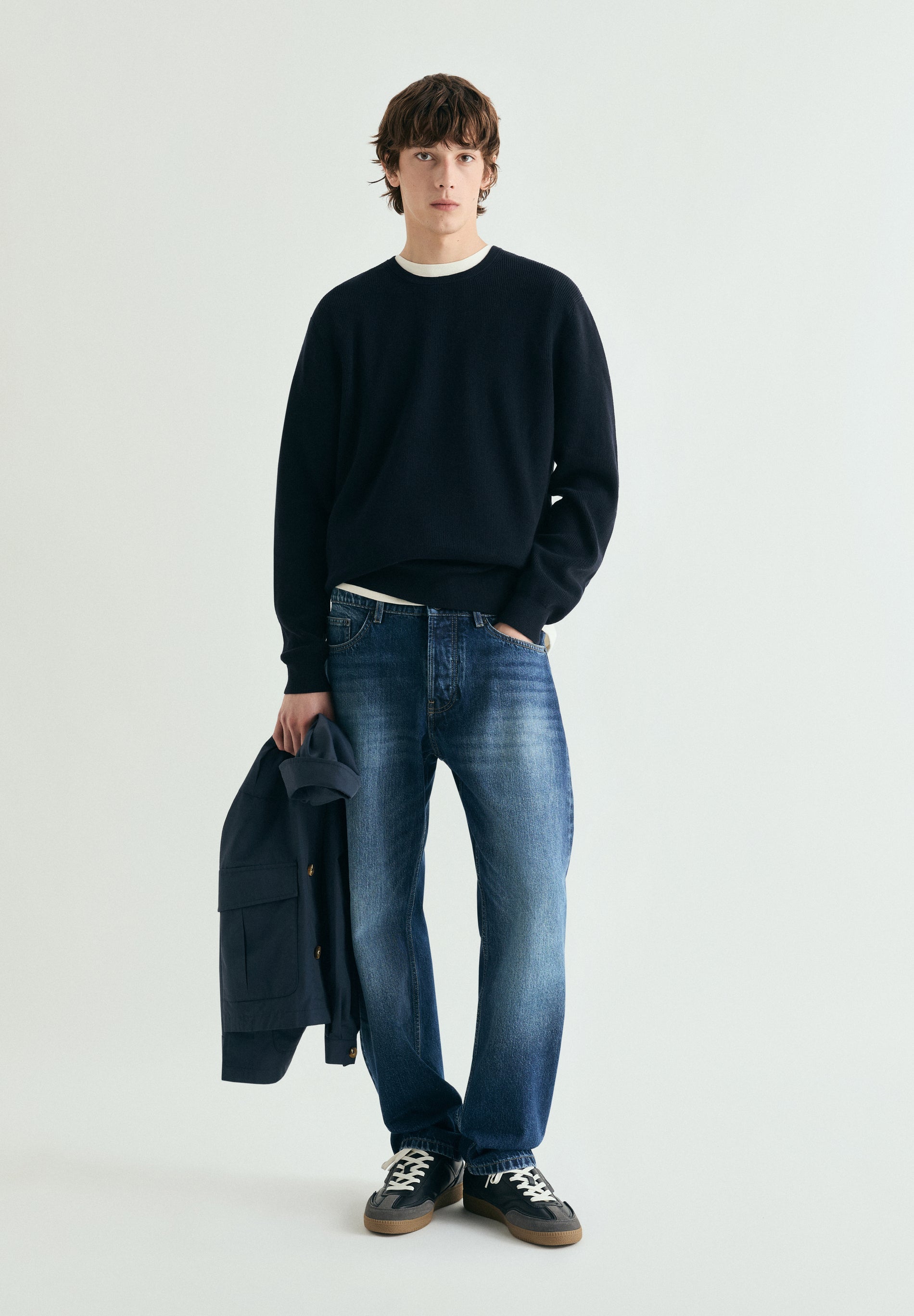 TEXTURED KNIT SWEATER