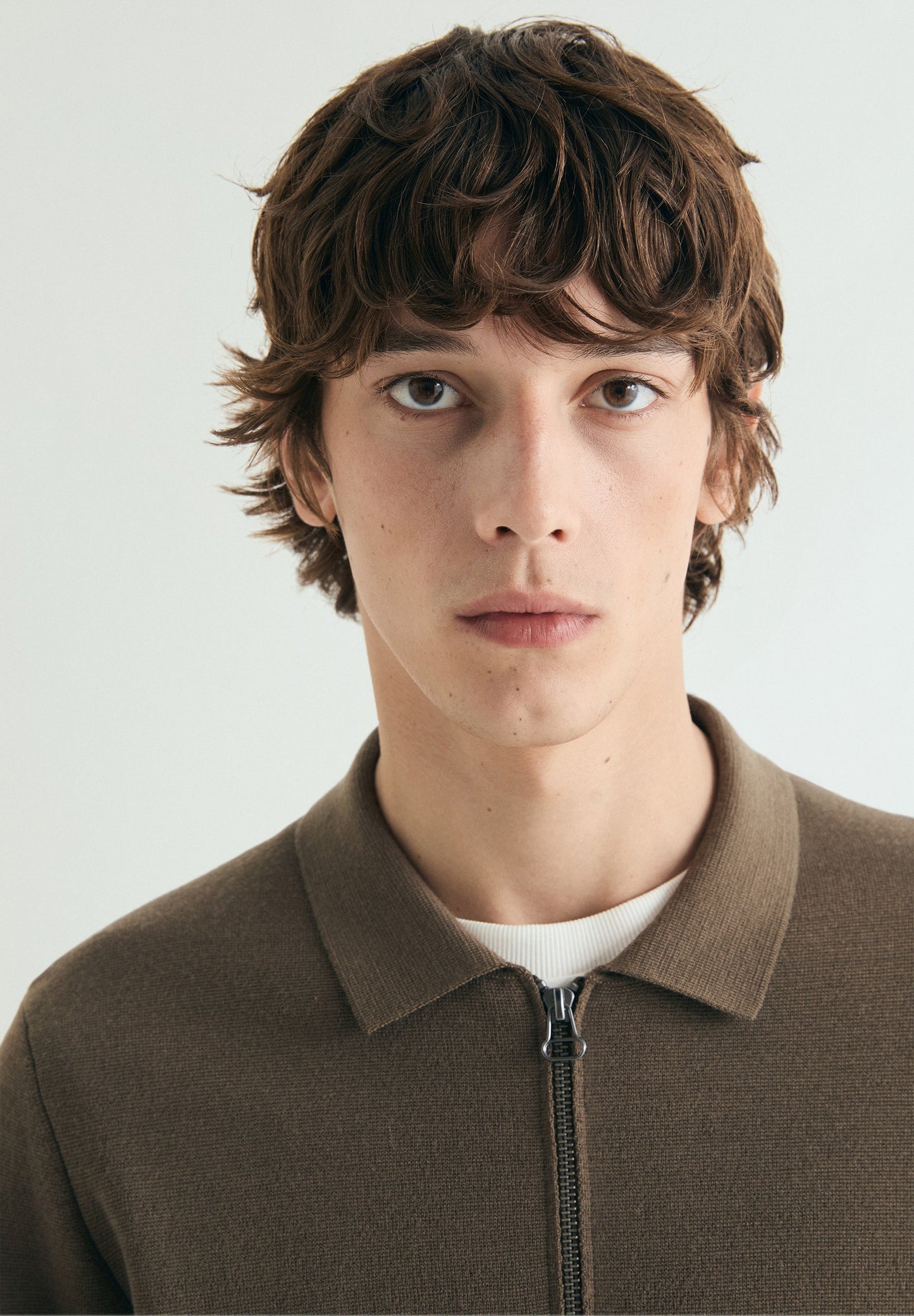 WOOL CARDIGAN WITH ZIP