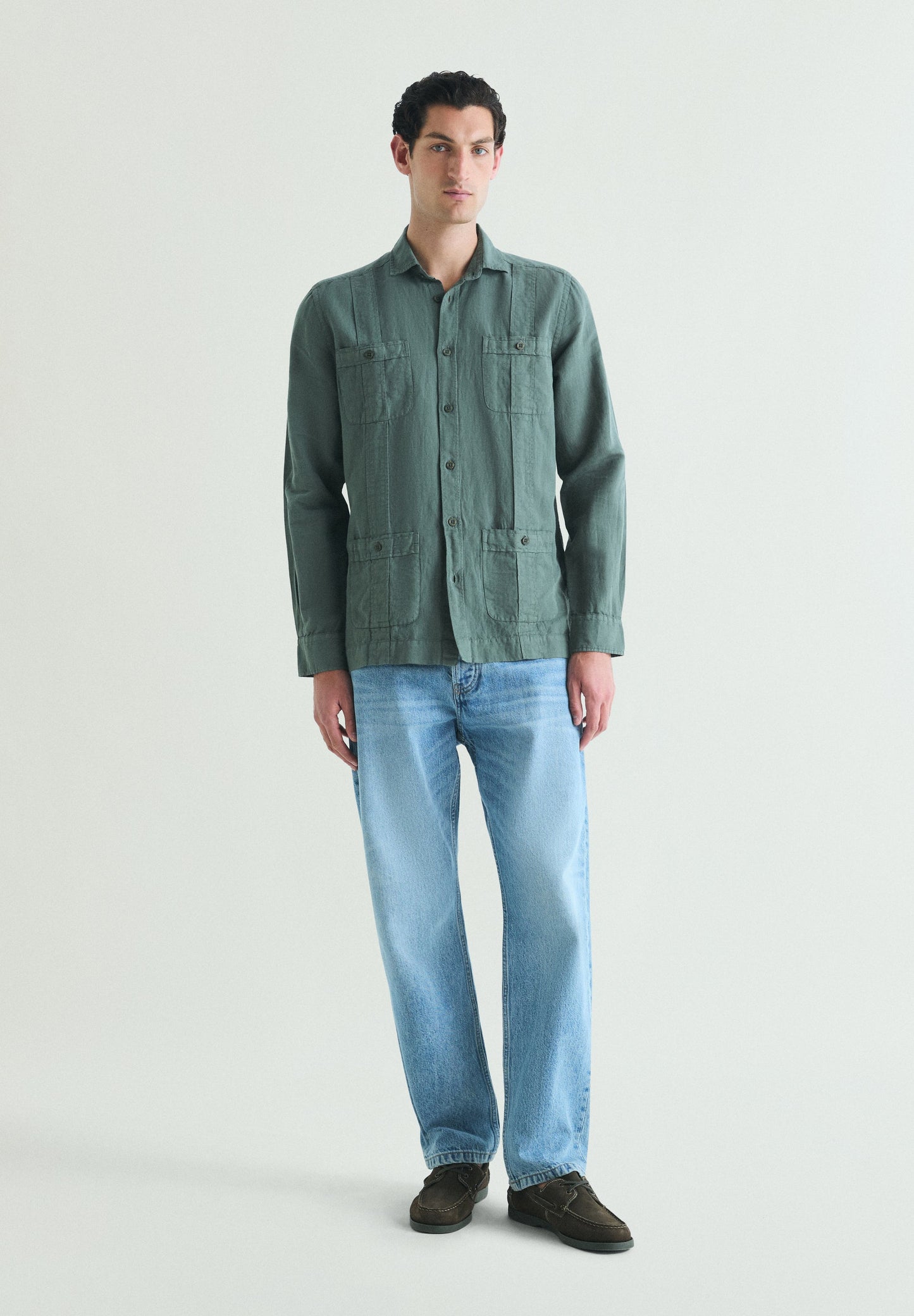 LINEN GUAYABERA SHIRT