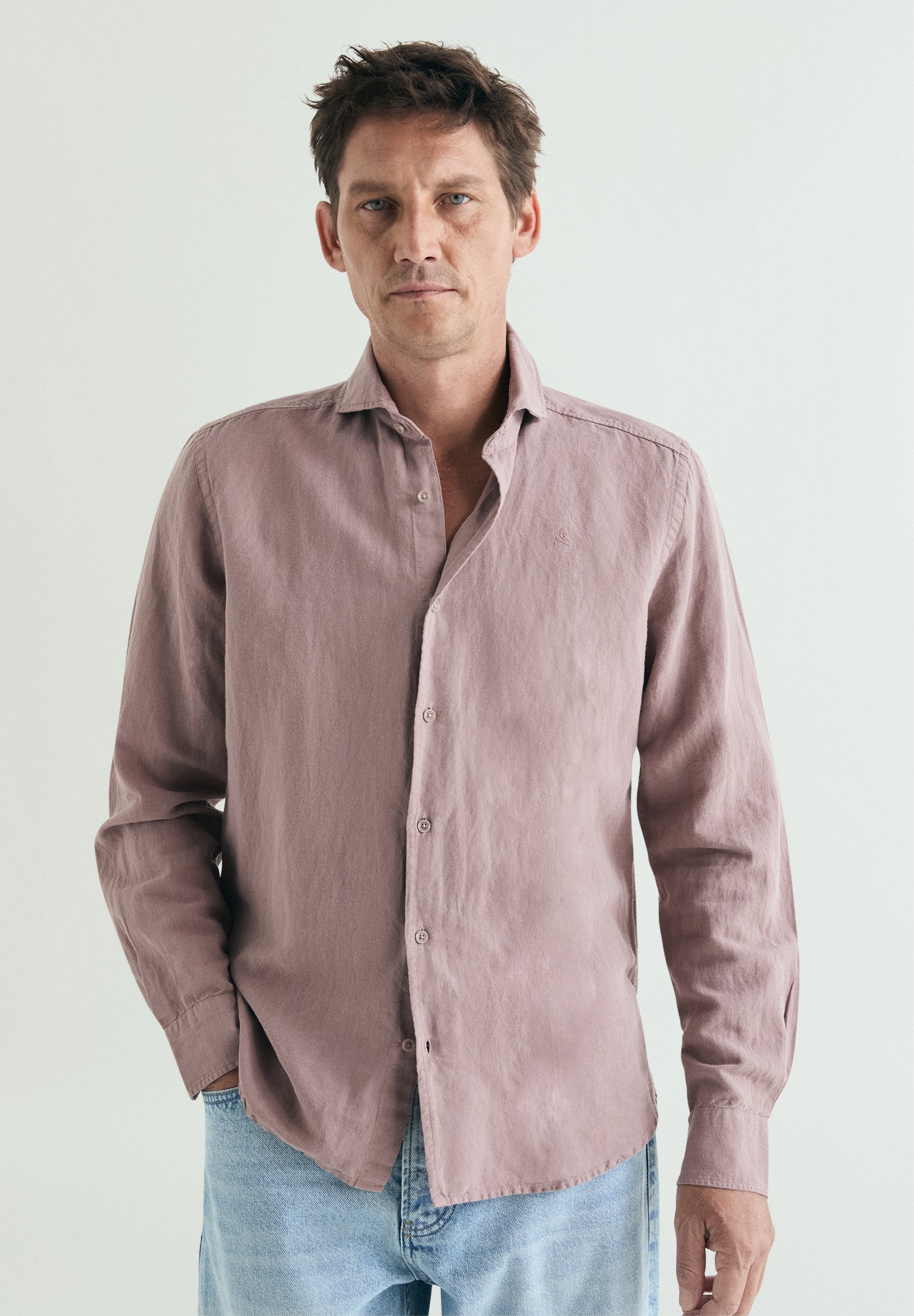 REGULAR FIT LINEN SHIRT