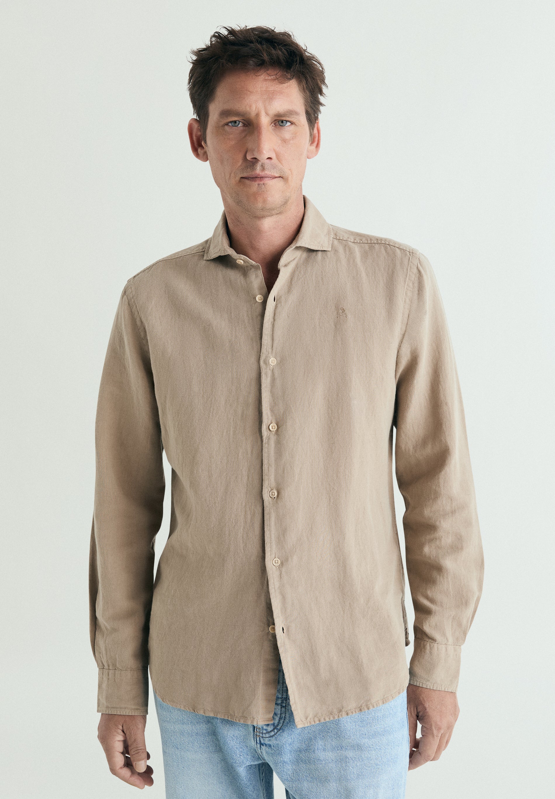 REGULAR FIT LINEN SHIRT – Scalpers ROW