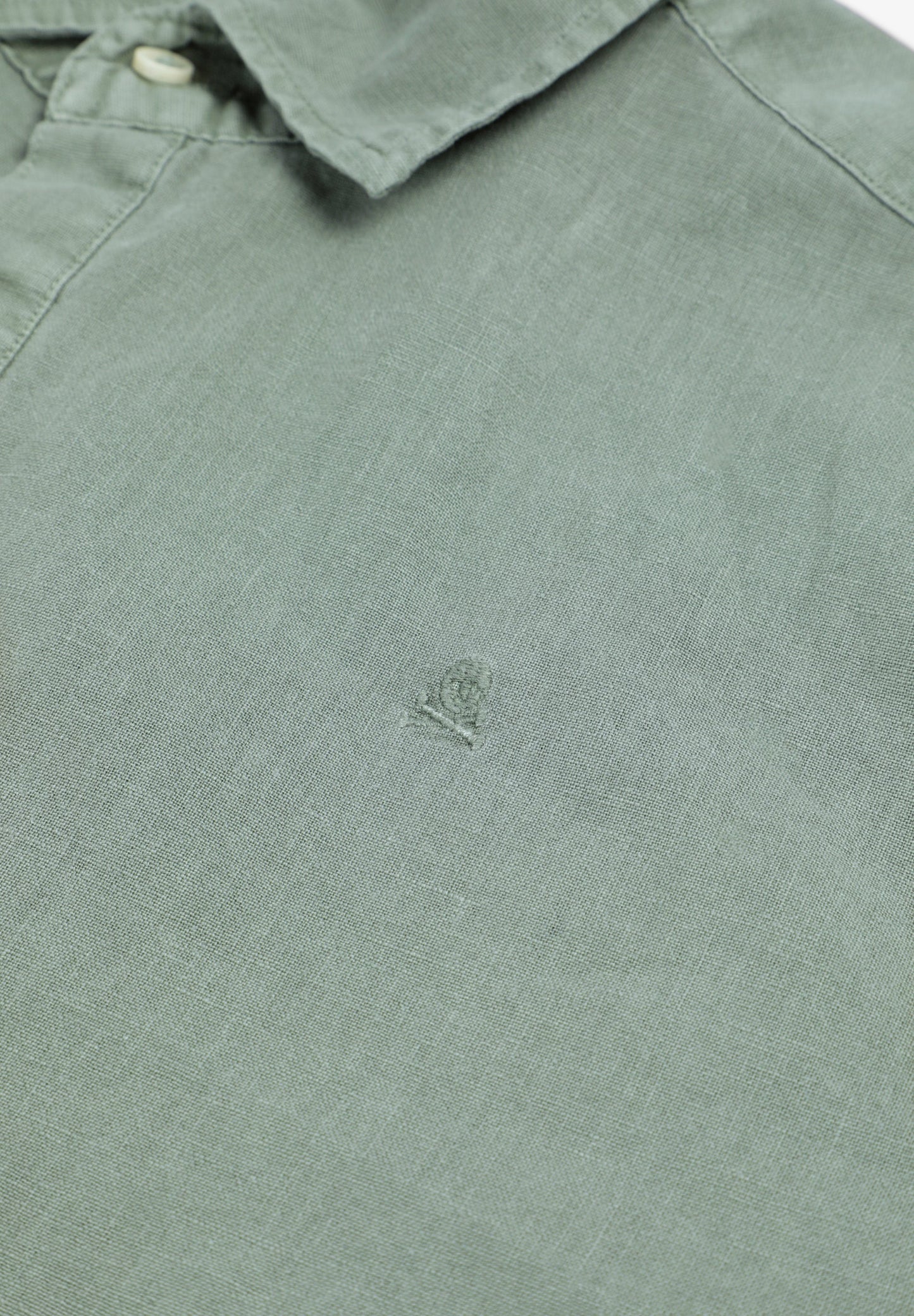 REGULAR FIT LINEN POLO SHIRT