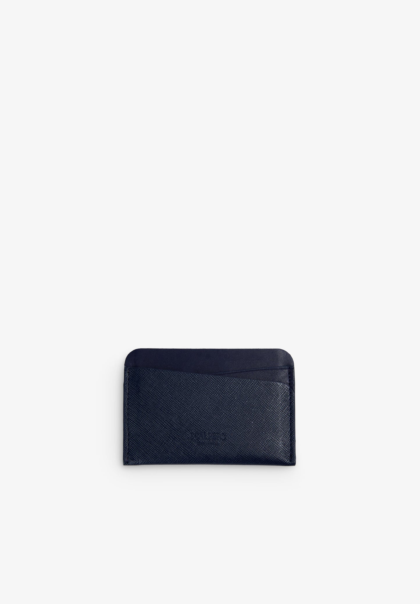 LEATHER CARD HOLDER WITH ENGRAVED LOGO